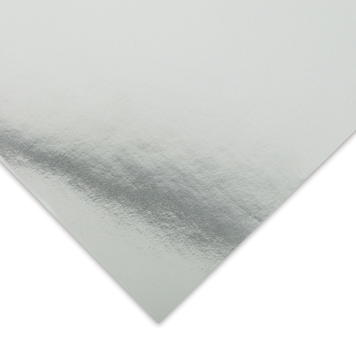 Grafix Metallic Foil Board - Corner of single Silver Board
