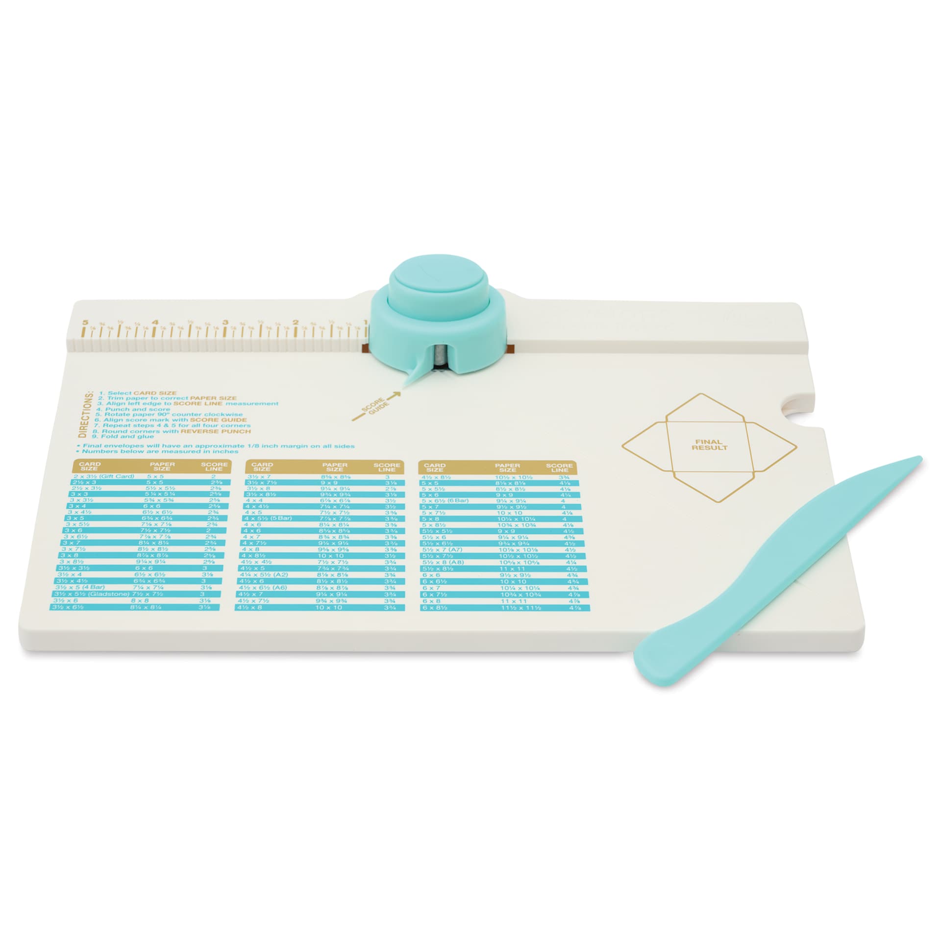 We R Memory Keepers Punch Board - Envelope - out of packaging, angled