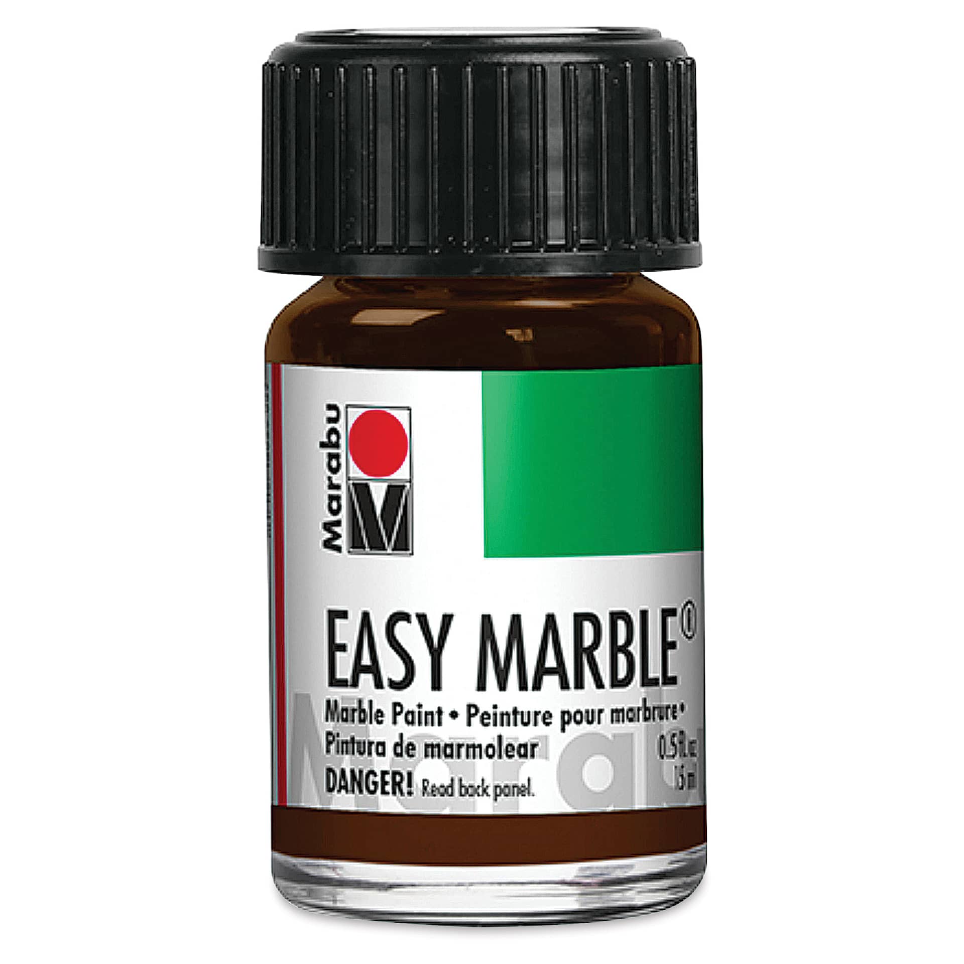 Marabu Easy Marble Paint - Dark Brown, 15 ml