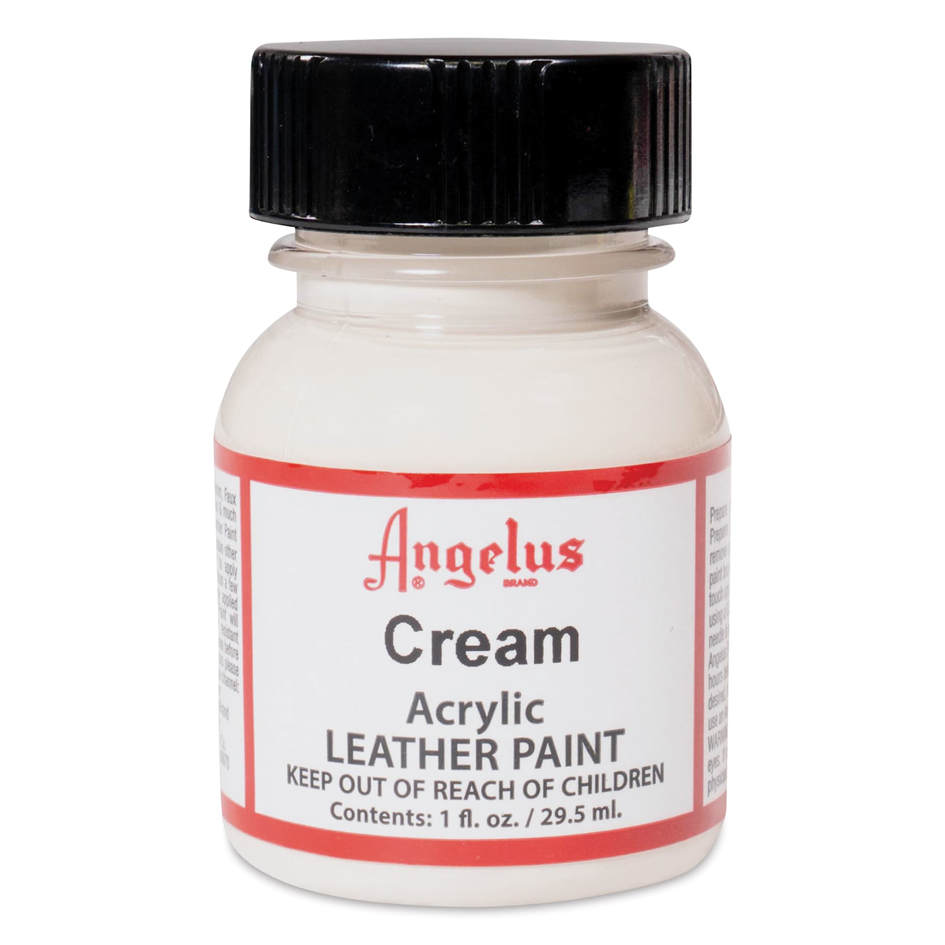 Angelus Acrylic Leather Paint - Cream, 1 oz
