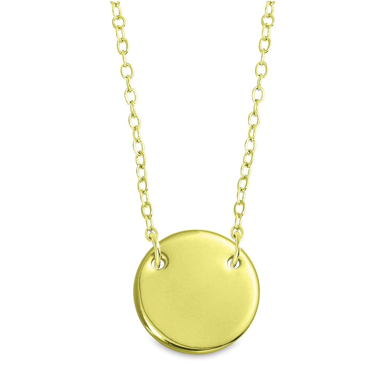 ImpressArt Personal Impressions Necklace Kits - Single Blank shown on chain
