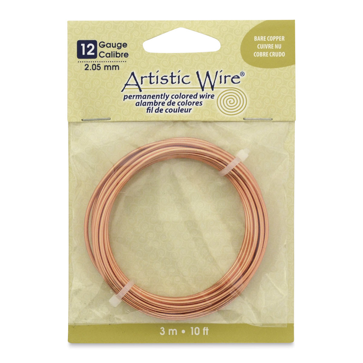 Artistic Wire Colored Copper Craft Wire - Copper, 12 Gauge, 10 ft