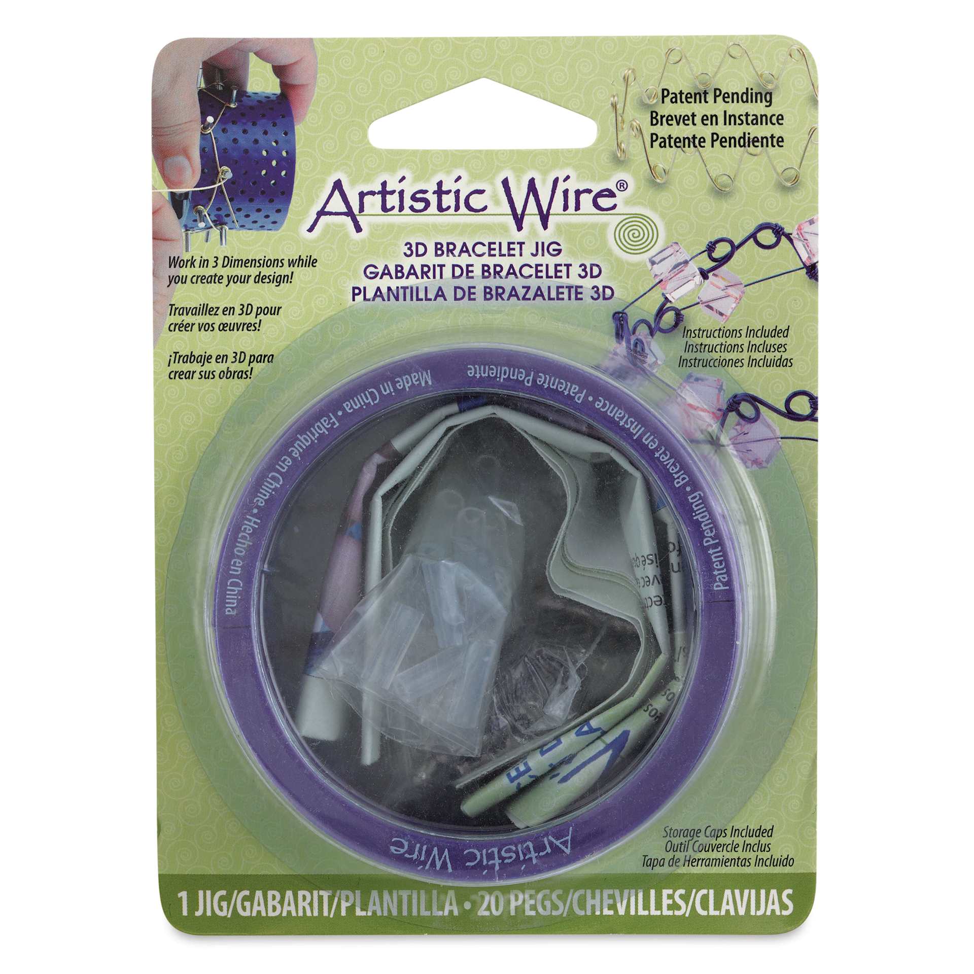 Artistic Wire 3D Bracelet Jig front of packaging