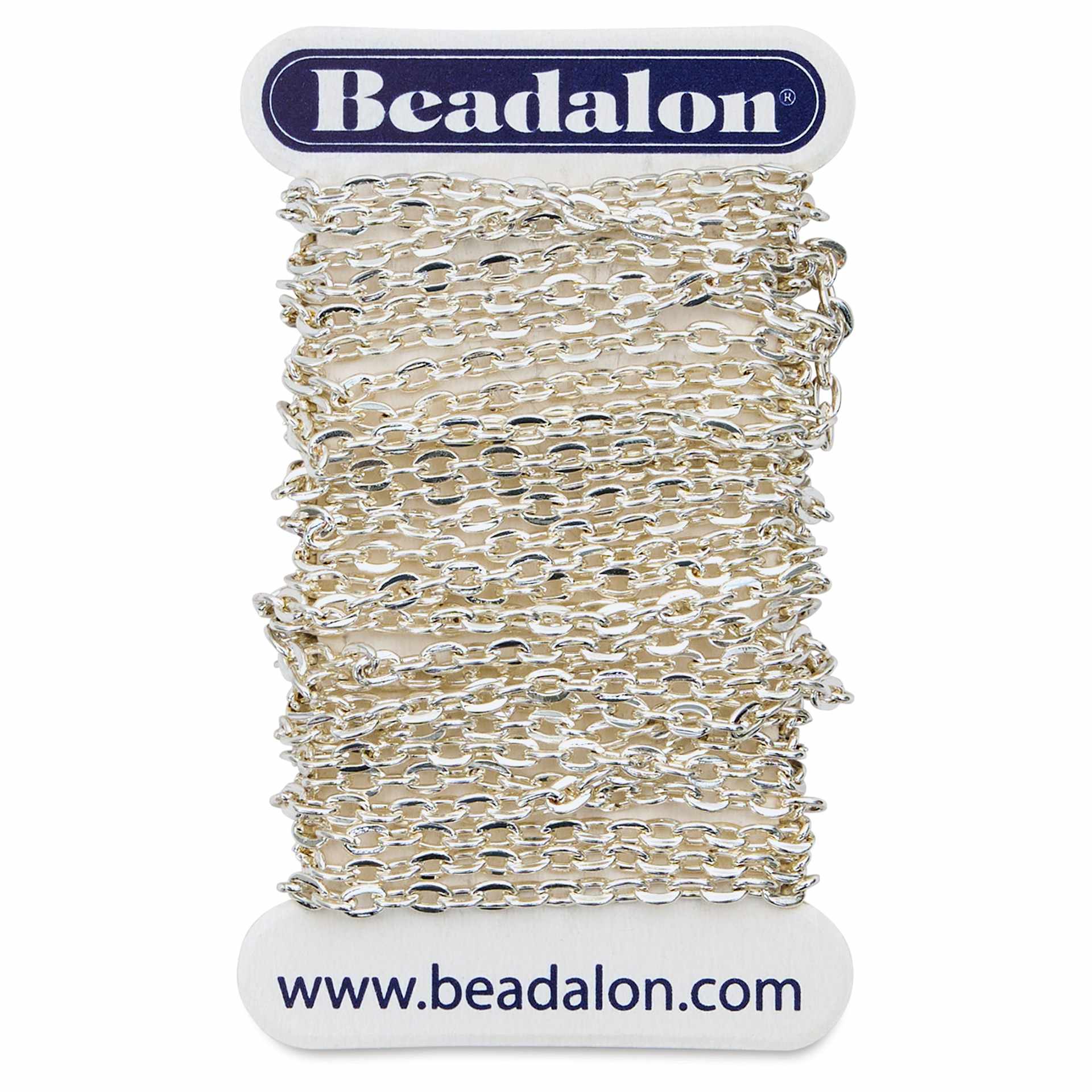 Beadalon Jewelry Chain - Silver, Dapped Small, 2.3 mm x 2 m