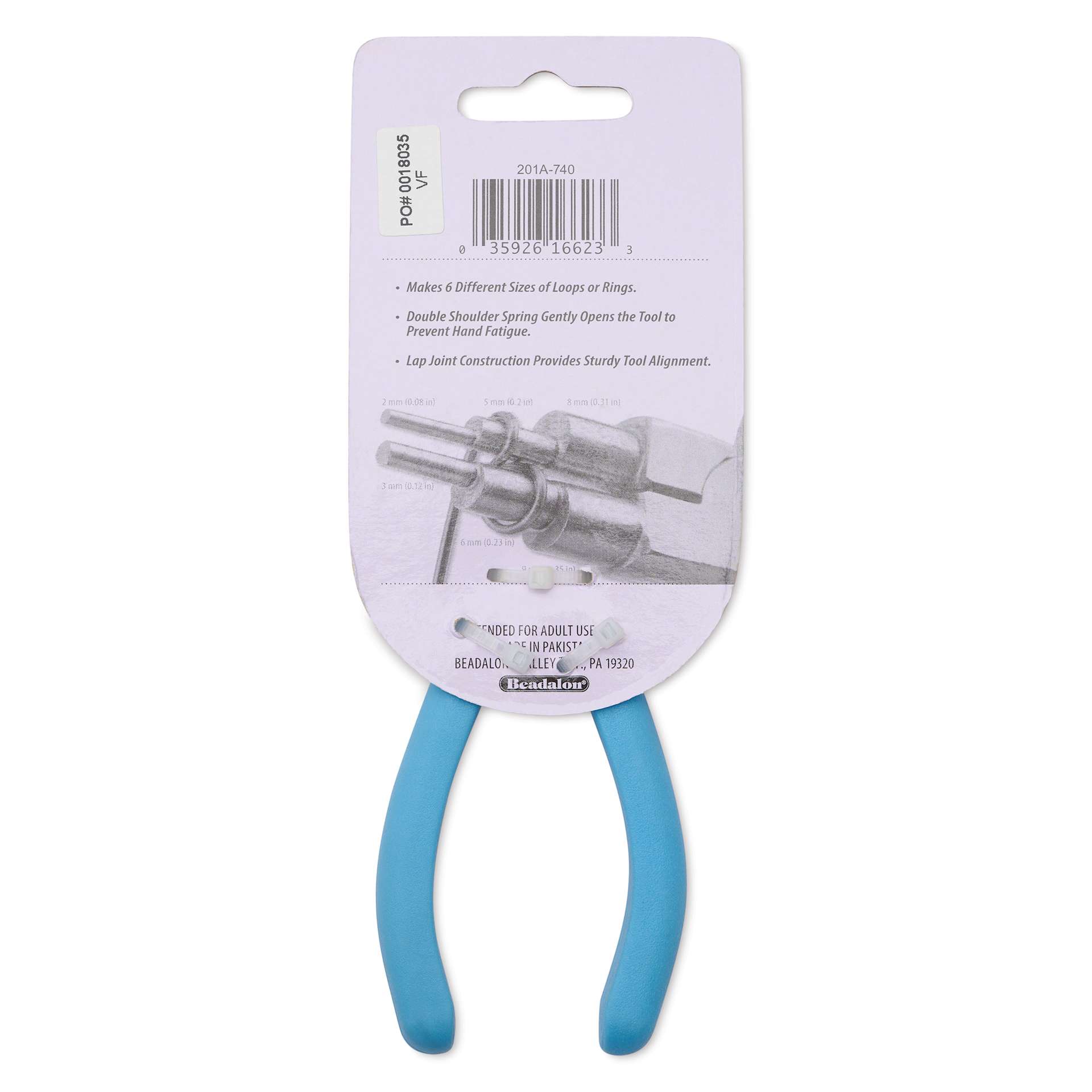 Beadalon Designer Series Stepped Bail Making Pliers - back of packaging