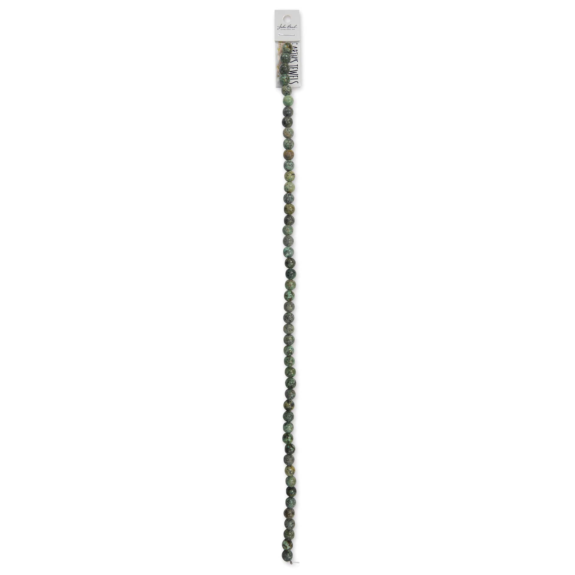 John Bead Earth's Jewels African Turquoise Beads - 8 mm, 16" Strand
