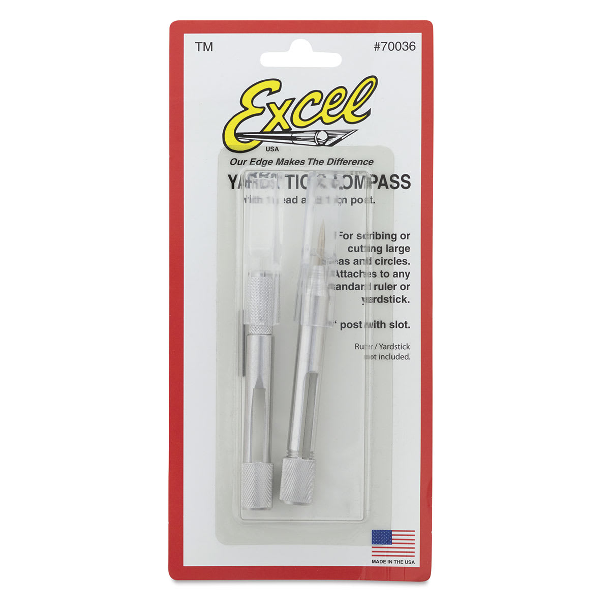Excel Blades Yardstick Compass - Front of blister package