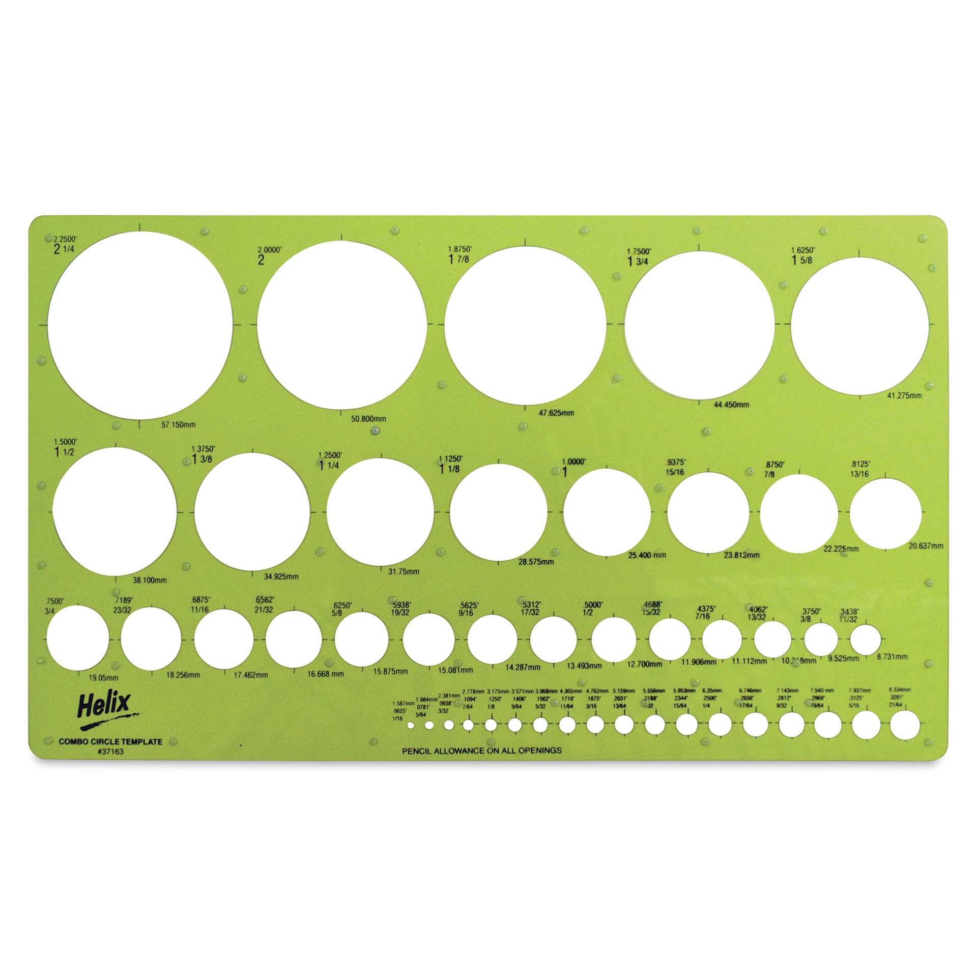 Helix Circle Template - Combo Circle, out of packaging