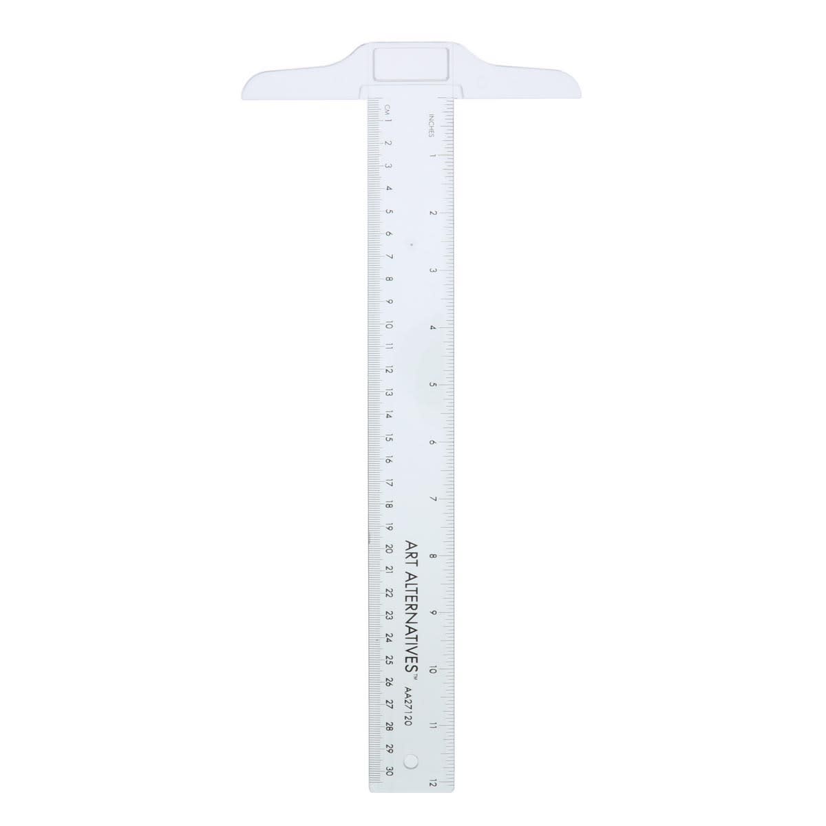 Art Alternatives Clear Plastic T-Square, 12"