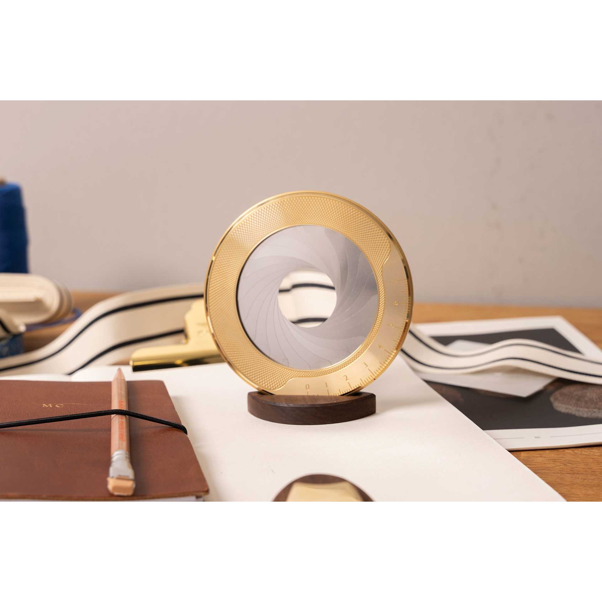 Makers Cabinet Iris Circle Tool - Standard, 2-3/4", on desk