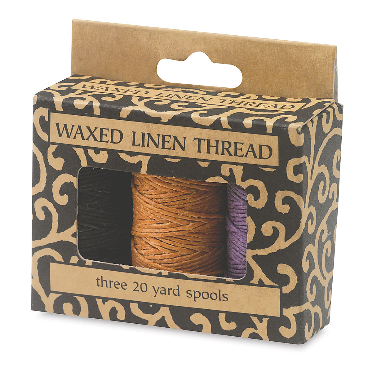 Books By Hand Waxed Linen Thread - Front view of Basic package shown