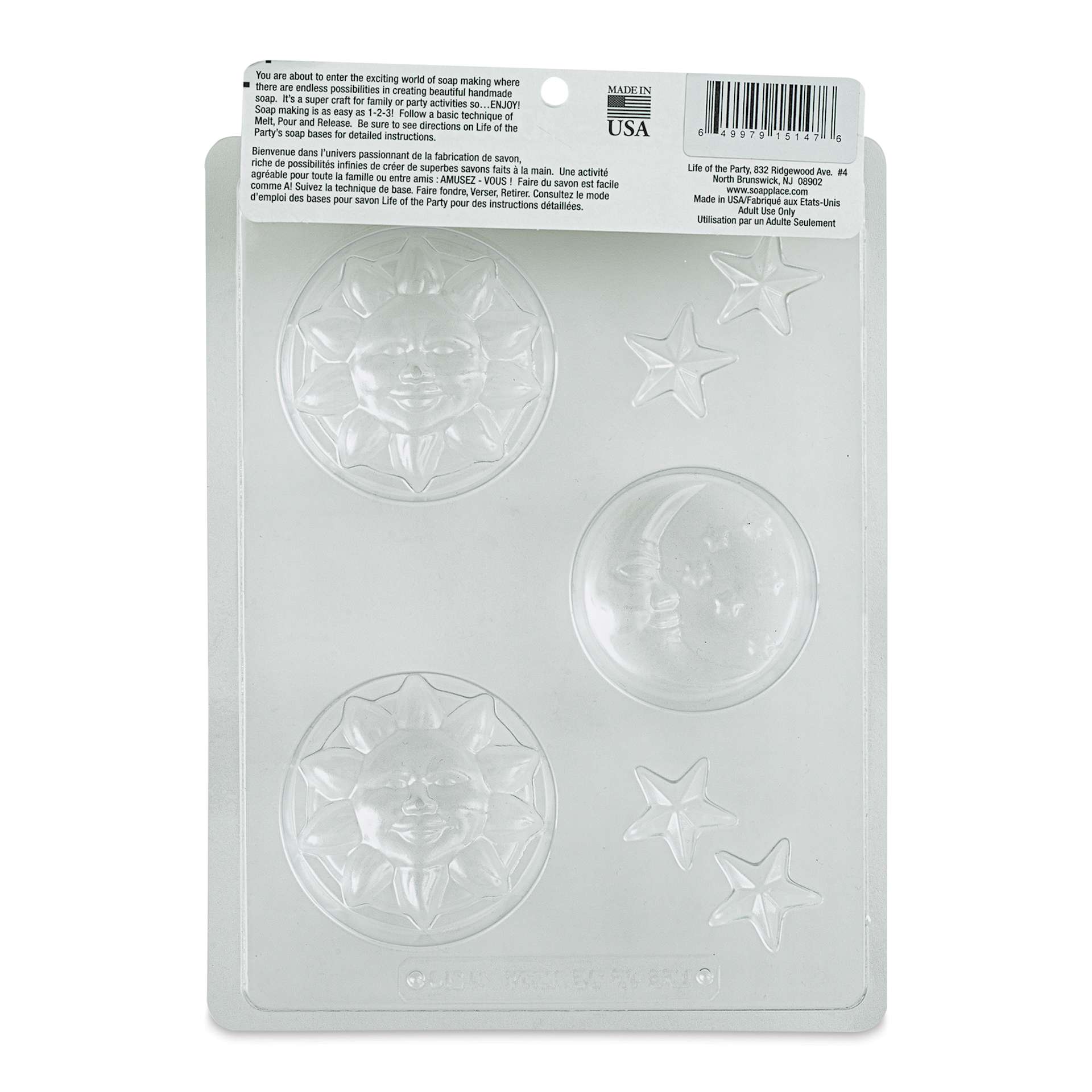 Life of the Party Soap Mold - Celestial Bars (Back)