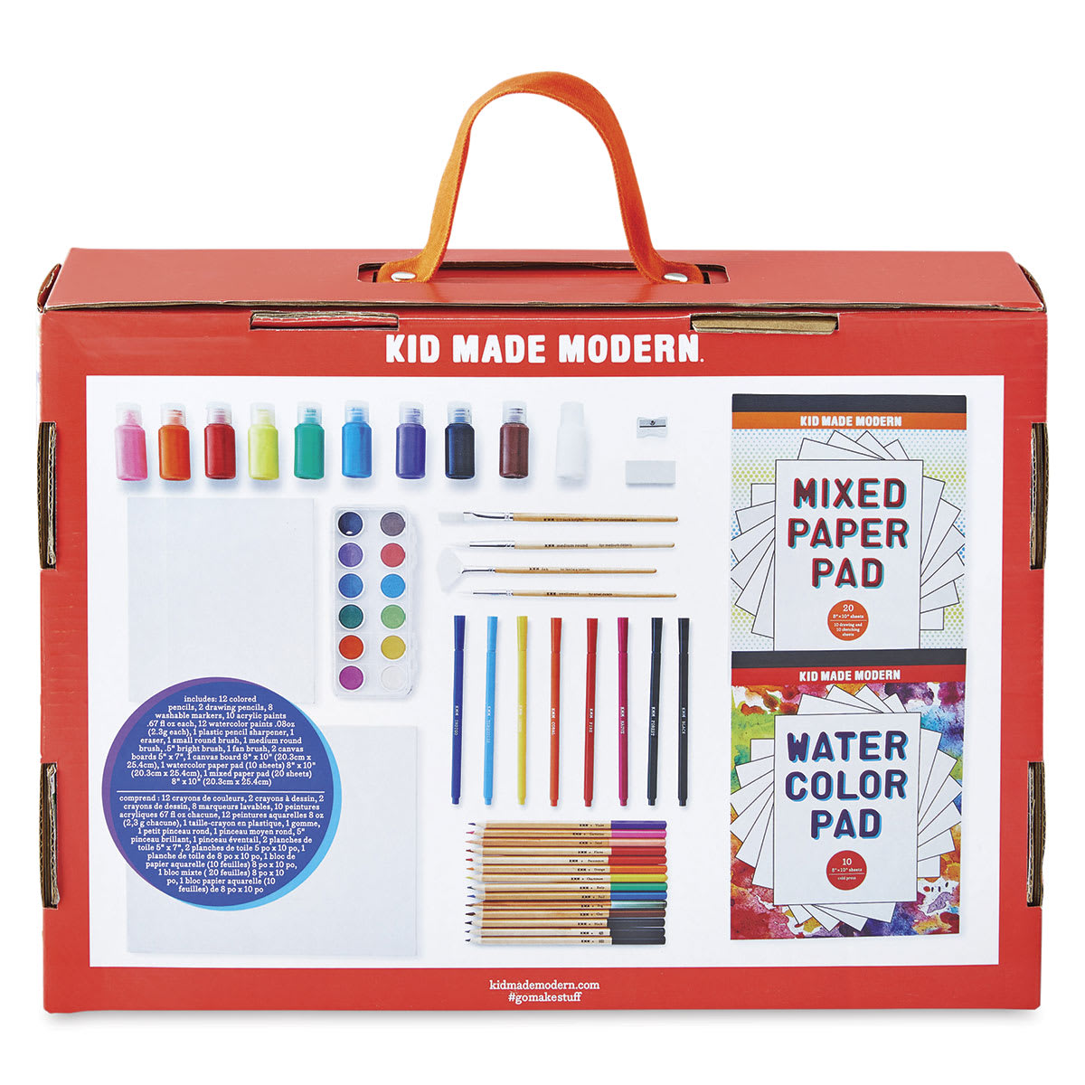 Kid Made Modern Studio in a Box Kit (Back of Box)
