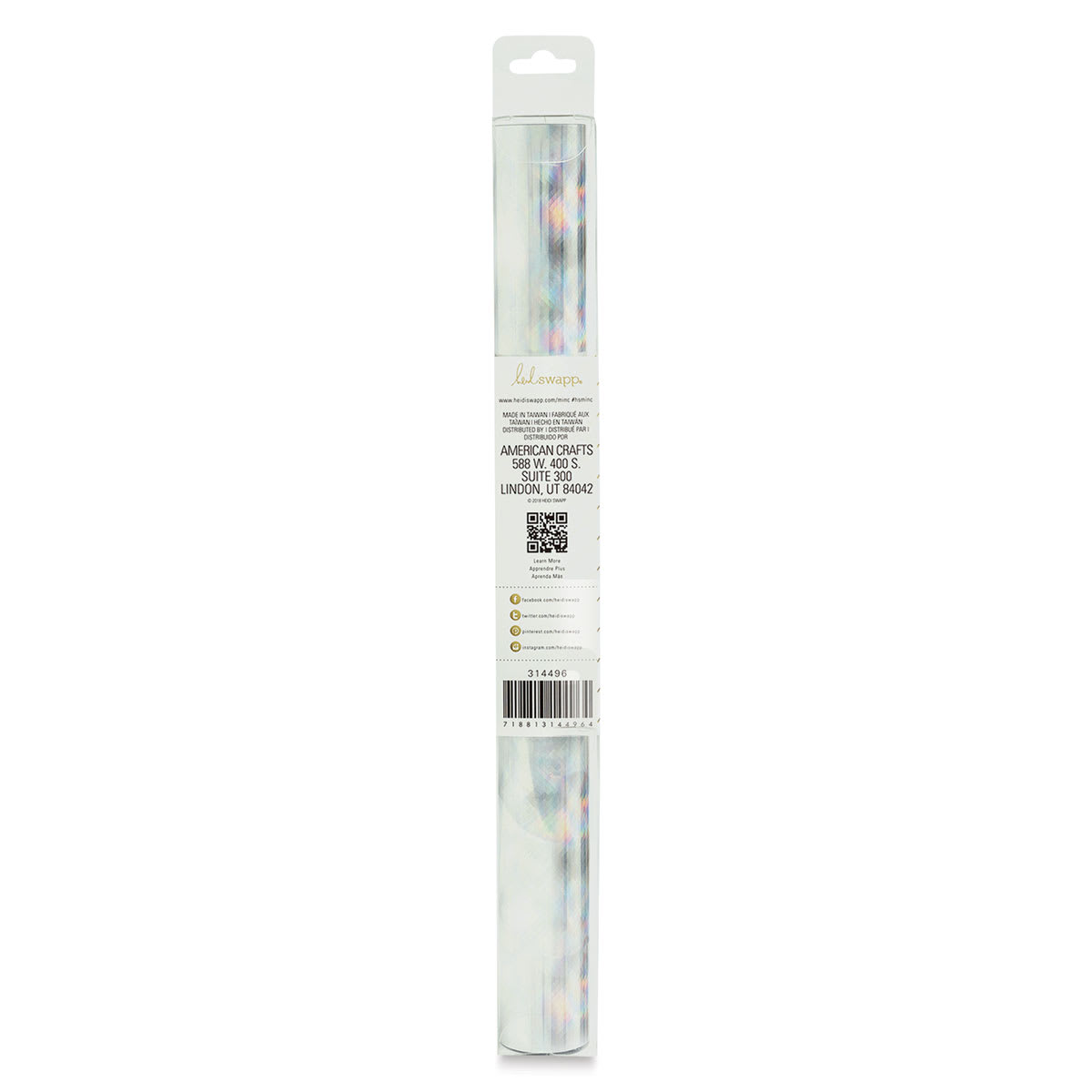 Heidi Swapp Minc Reactive Foil - Silver Square, 12" x 6 ft