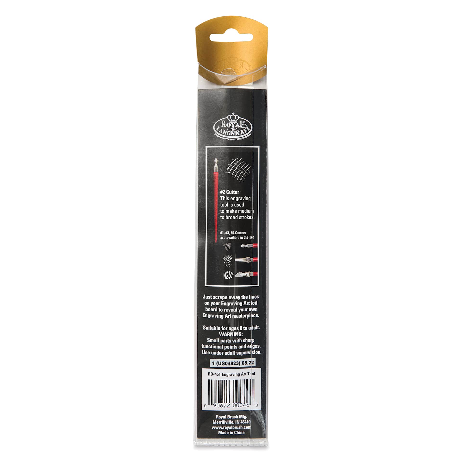 Royal & Langnickel Engraving Art Tool back of packaging