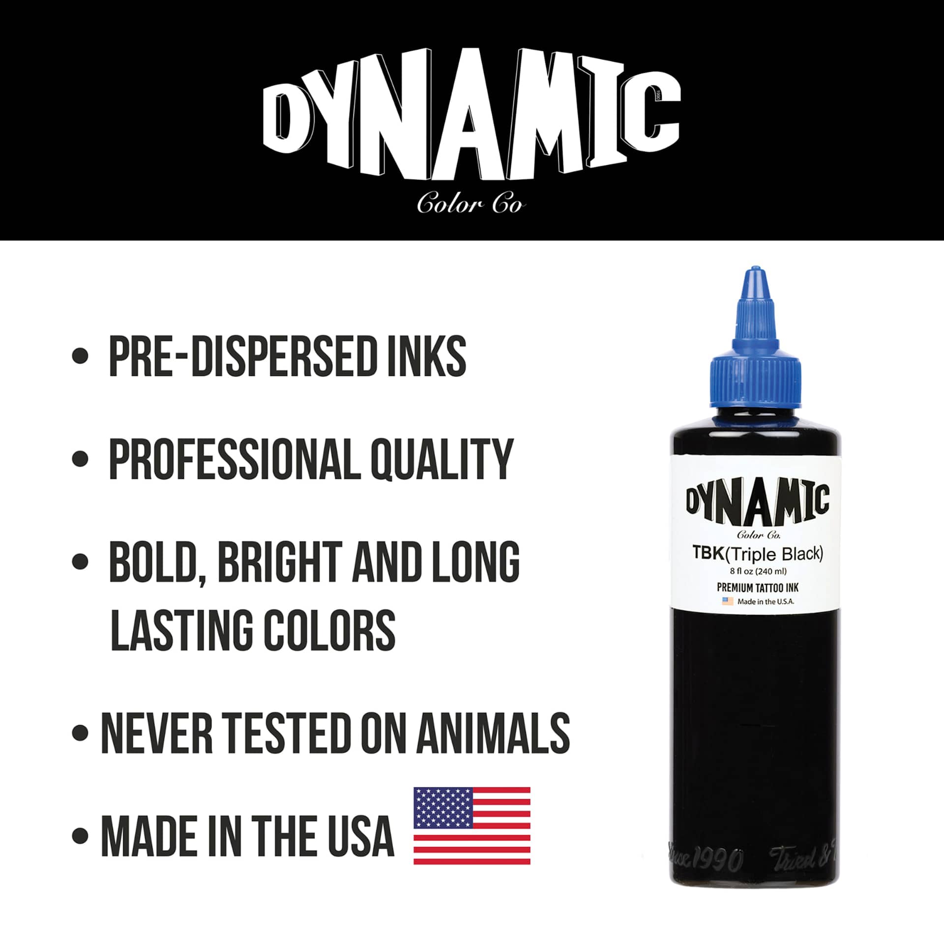 Pre-dispersed Inks, Professional Quality, Bold, Bright and Long Lasting Colors, Never Tested On Animals, Made In The USA.