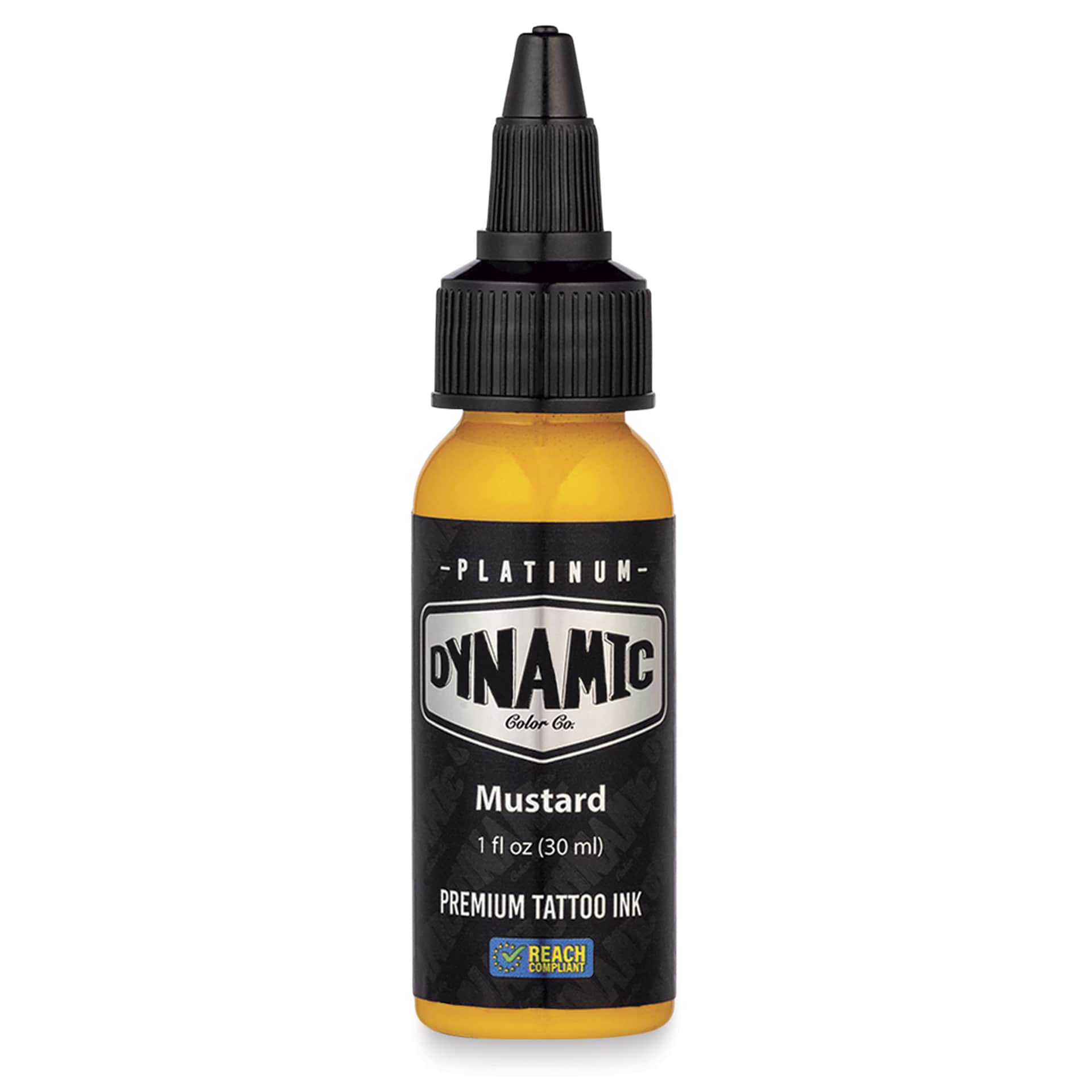 Dynamic Color Tattoo Ink - Mustard Yellow, 1 oz bottle