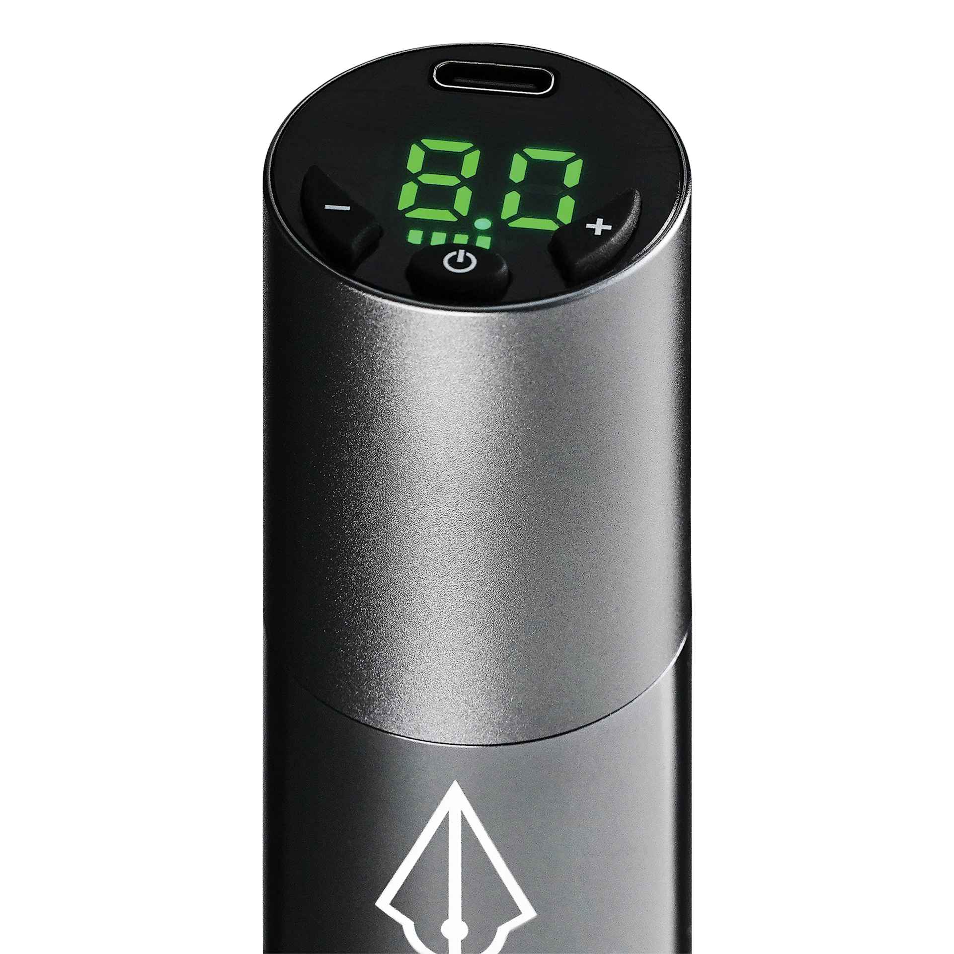 Peak S1-MP Wireless Tattoo Machine - Black, digital display