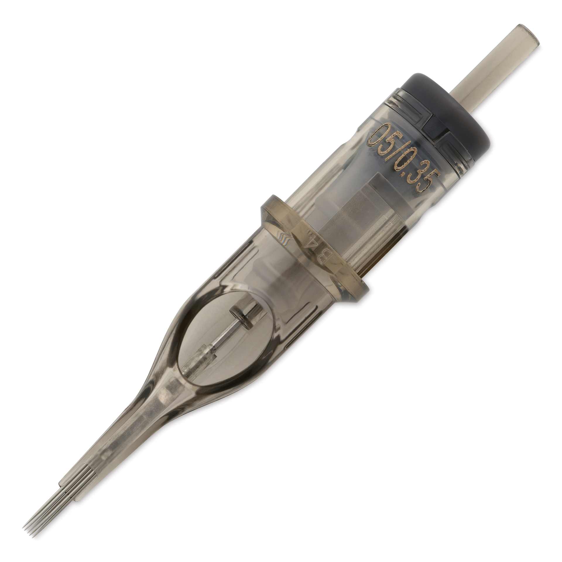 Peak Quartz Magnum Medium Taper Tattoo Needle Cartridges - #12, 5 Needles, Pkg of 20, single needle