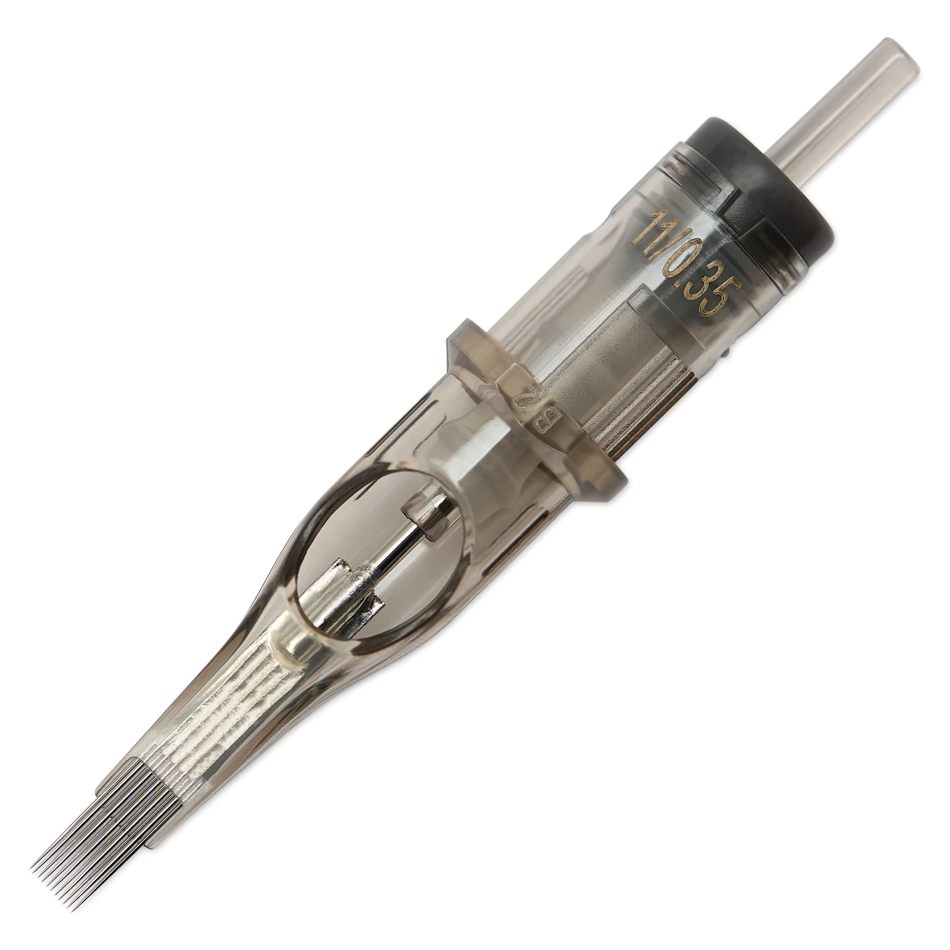 Peak Quartz Magnum Medium Taper Tattoo Needle Cartridges - #12, 11 Needles, Pkg of 20, single needle