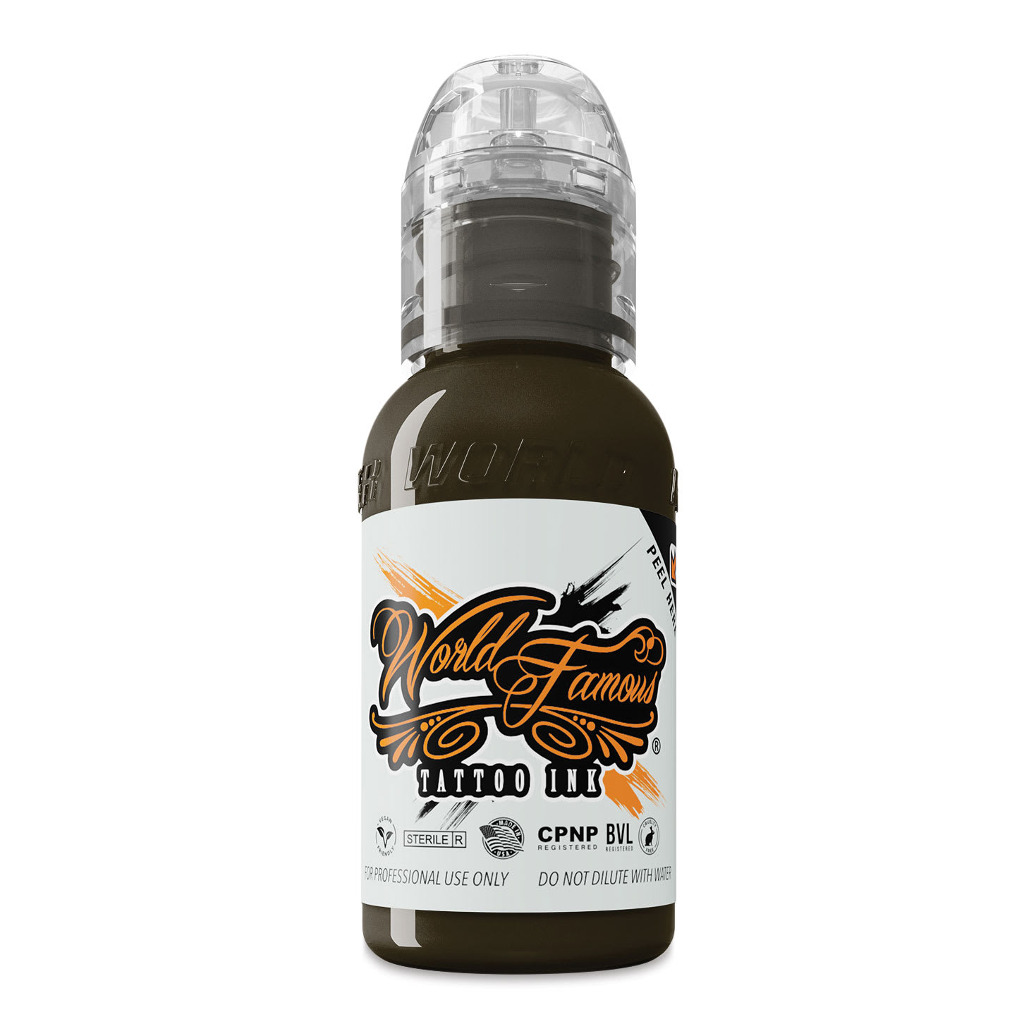 World Famous Tattoo Ink - Brooklyn Brownstone, 1 oz bottle
