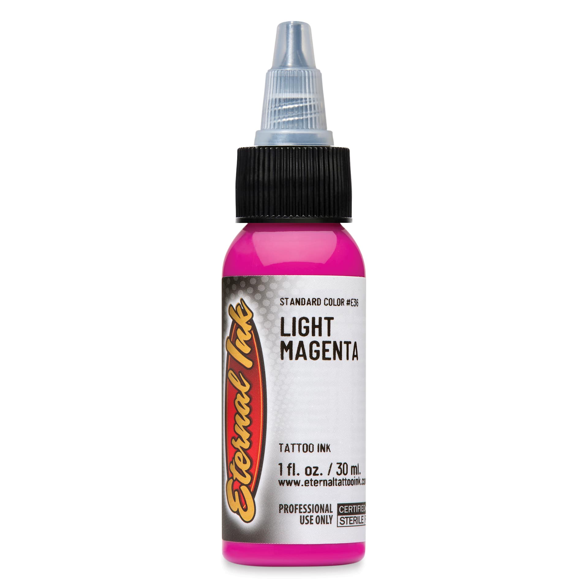 Eternal Ink Tattoo Ink - Light Magenta, 1 oz bottle
