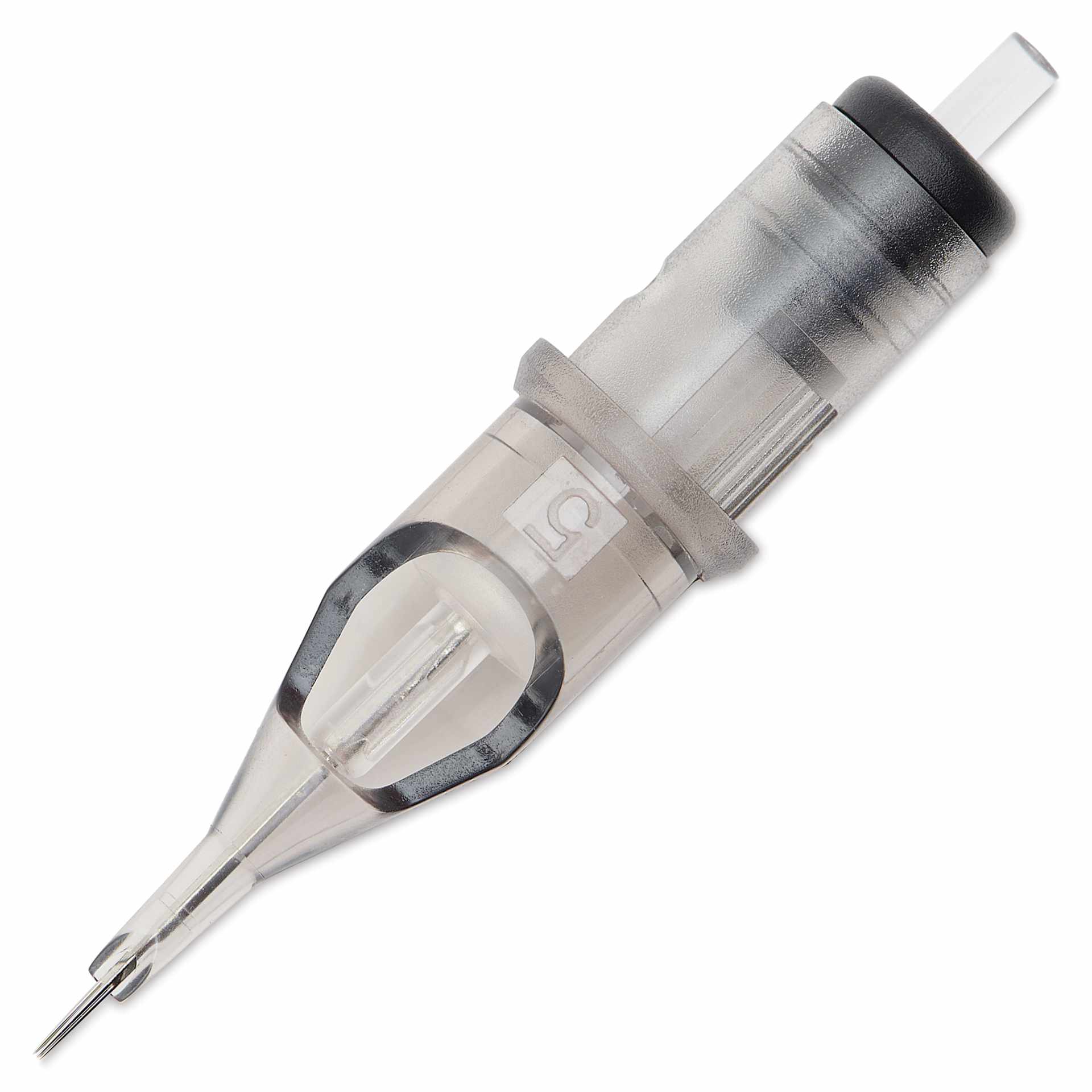 TatSoul Envy Standard Round Liner Long Taper Tattoo Needle Cartridge - #12, 5 Needles, Pkg of 10, needle out of packaging