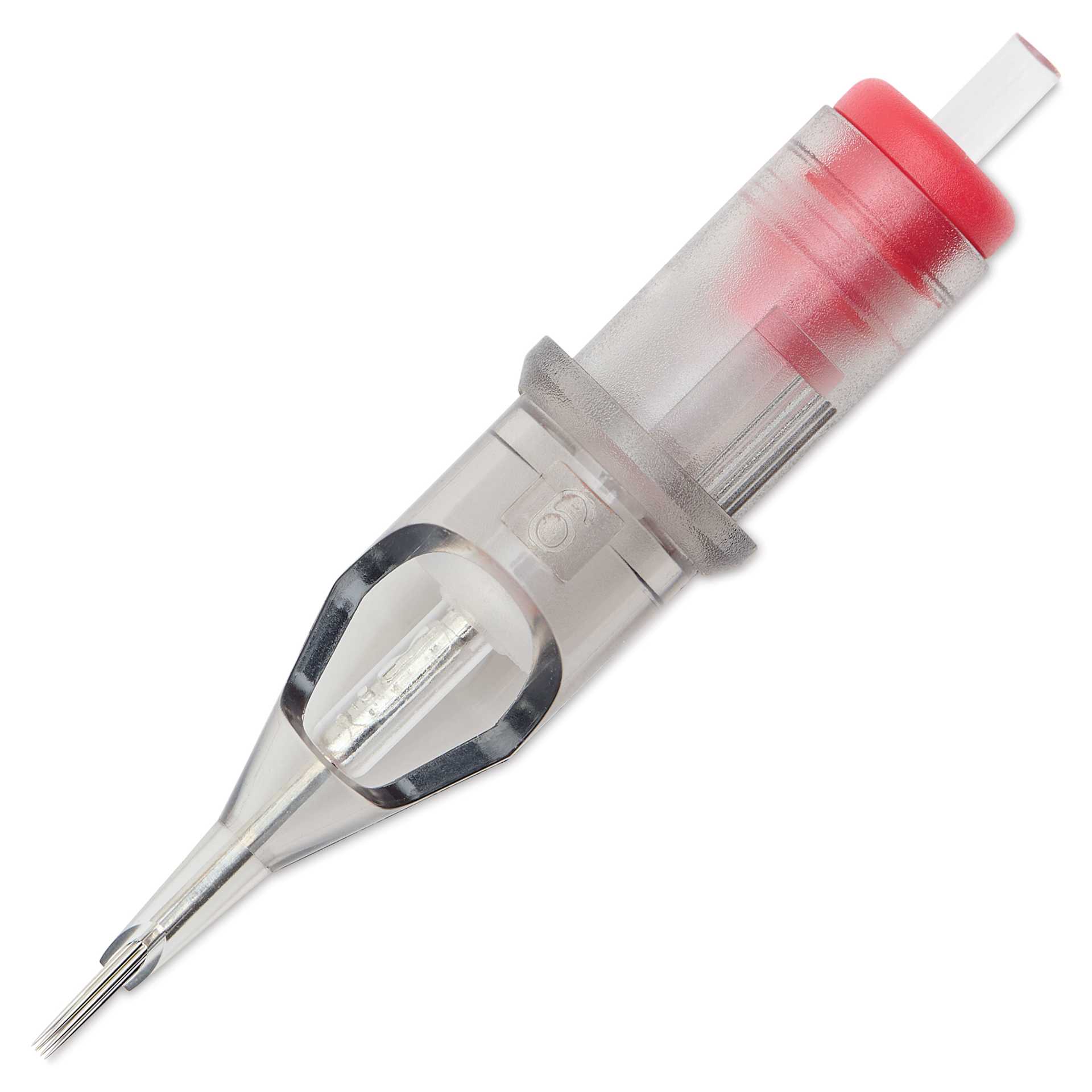 TatSoul Envy Traditional Round Liner Long Taper Tattoo Needle Cartridge - #12, 9 Needles, Pkg of 10, needle out of packaging