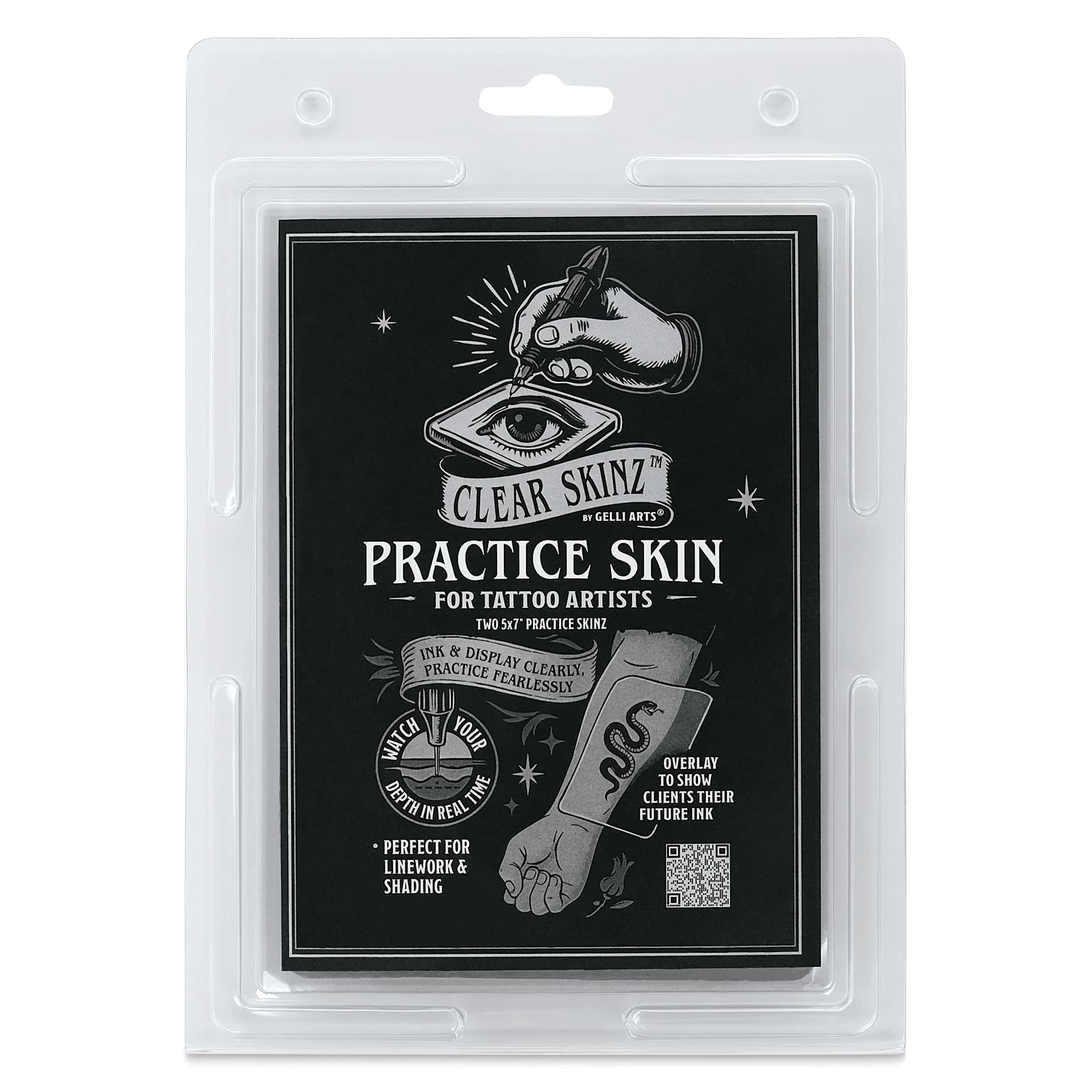 Clear Skinz Practice Skin - 5" x 7" Rectangle, Pkg of 2, front of packaging
