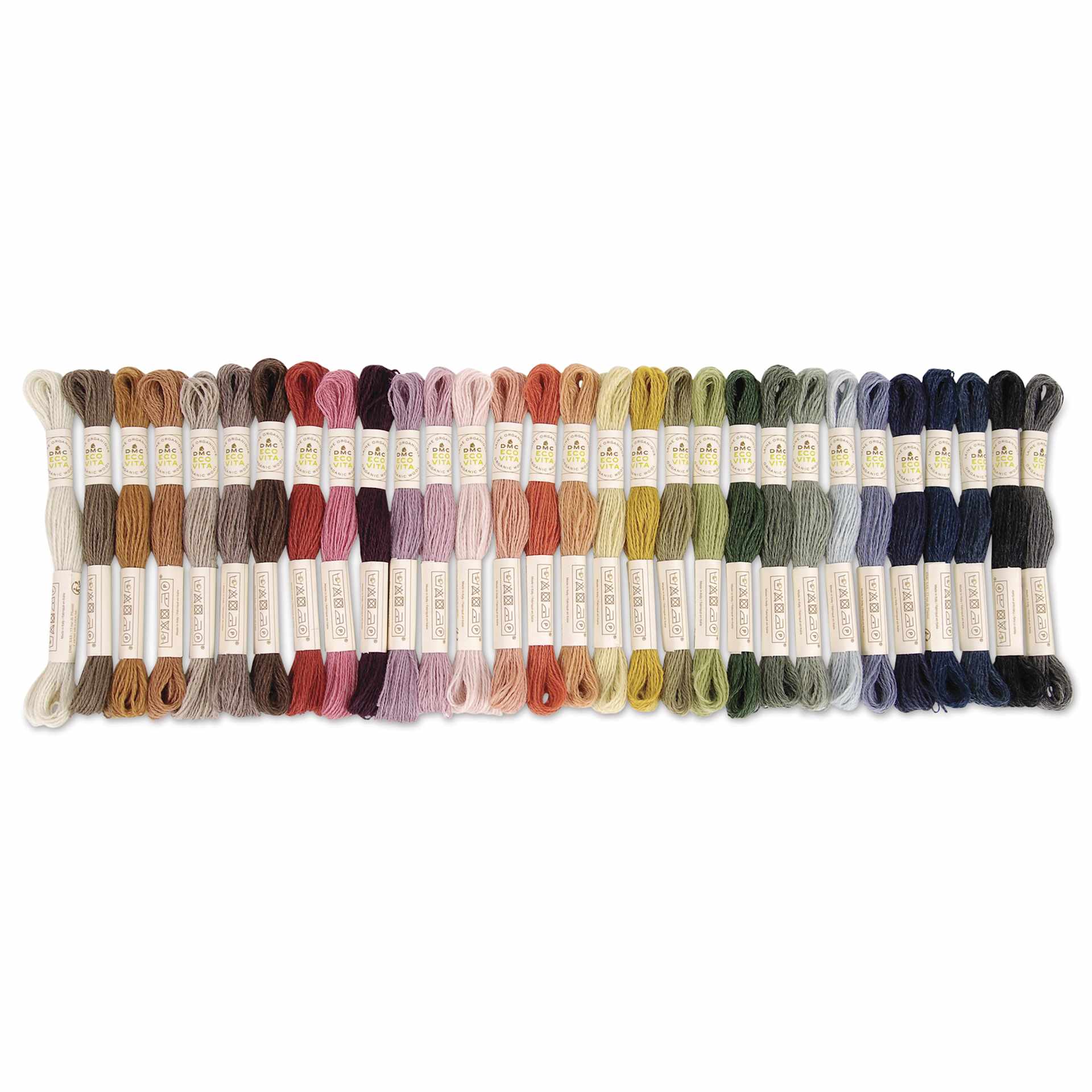 DMC Eco Vita Organic Wool Thread Collectors Box - Set of 30 - out of packaging