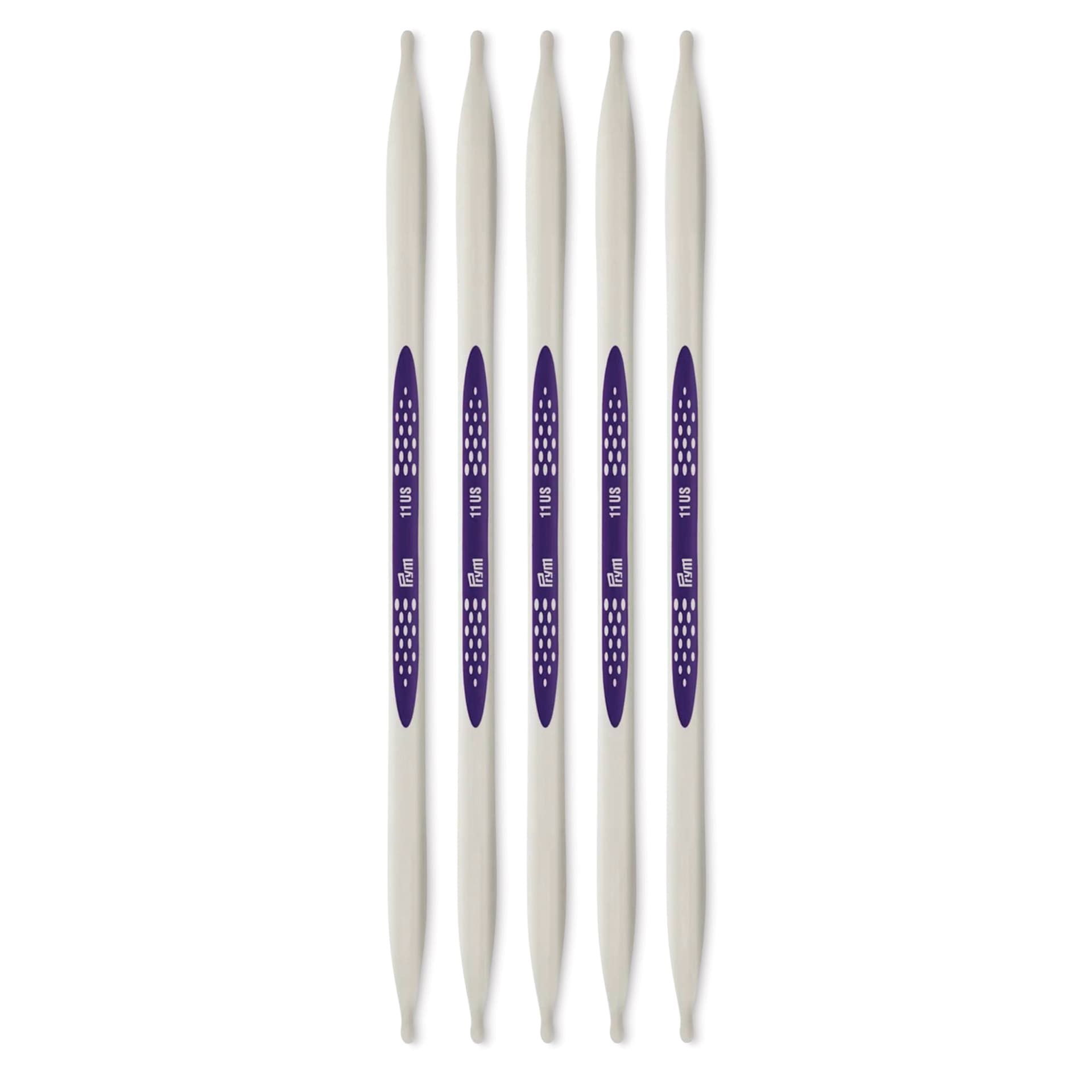 Prym Ergonomics Double Point Knitting Needle Set - Size 11, Set of 5, 8"