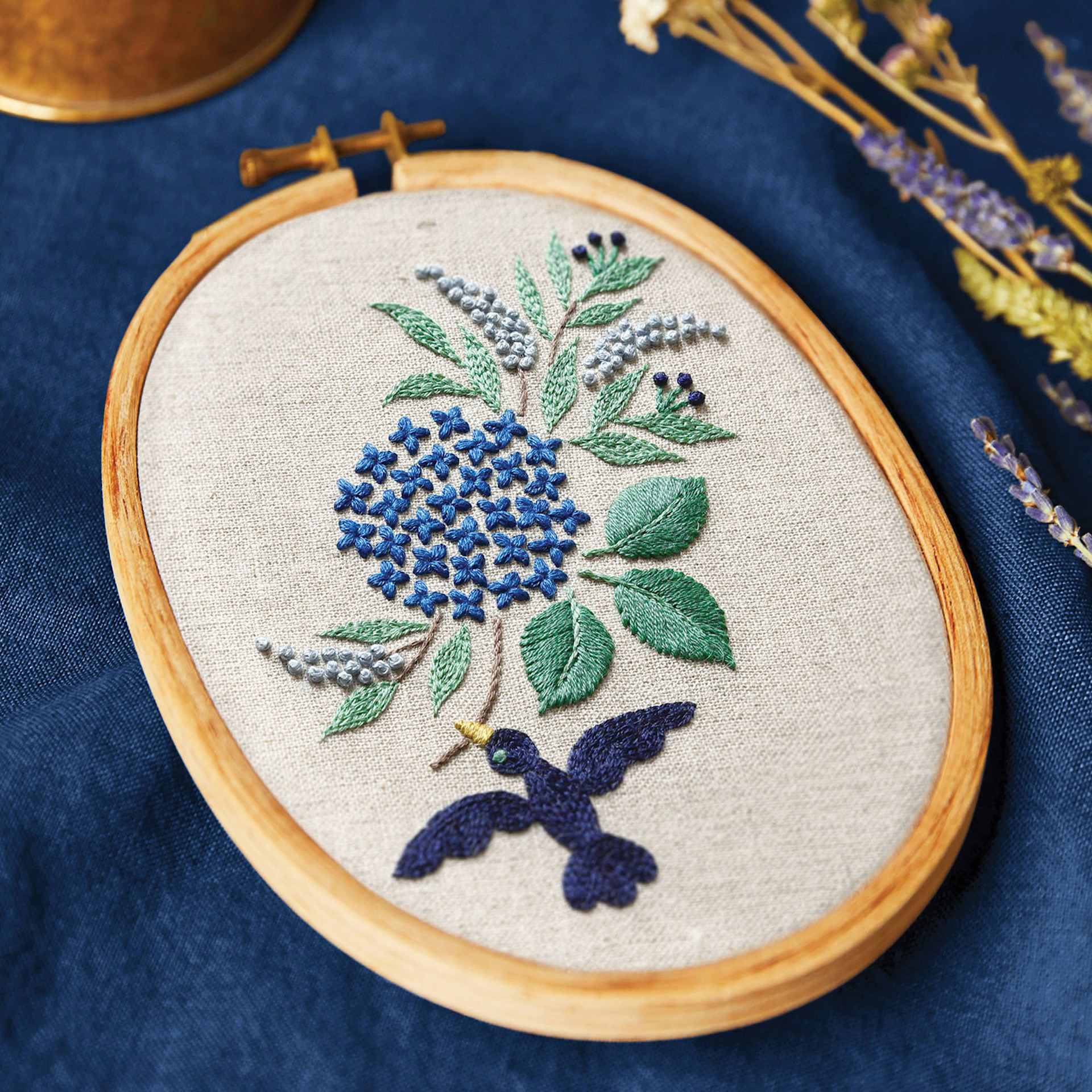 “Hydrangea” by Yumiko Higuchi, Advanced finished on table