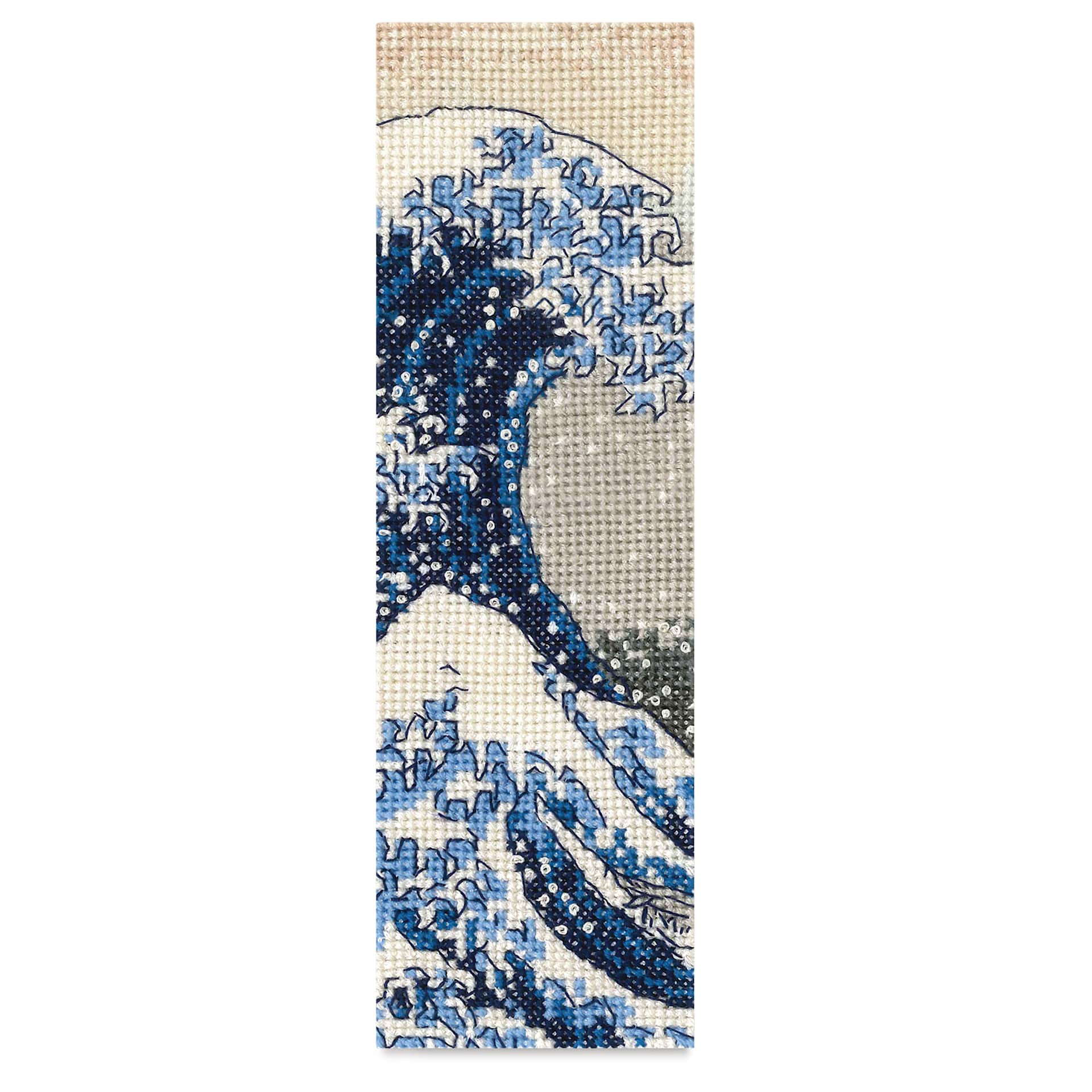 “The Great Wave” by Katsushika Hokusai Bookmark finished