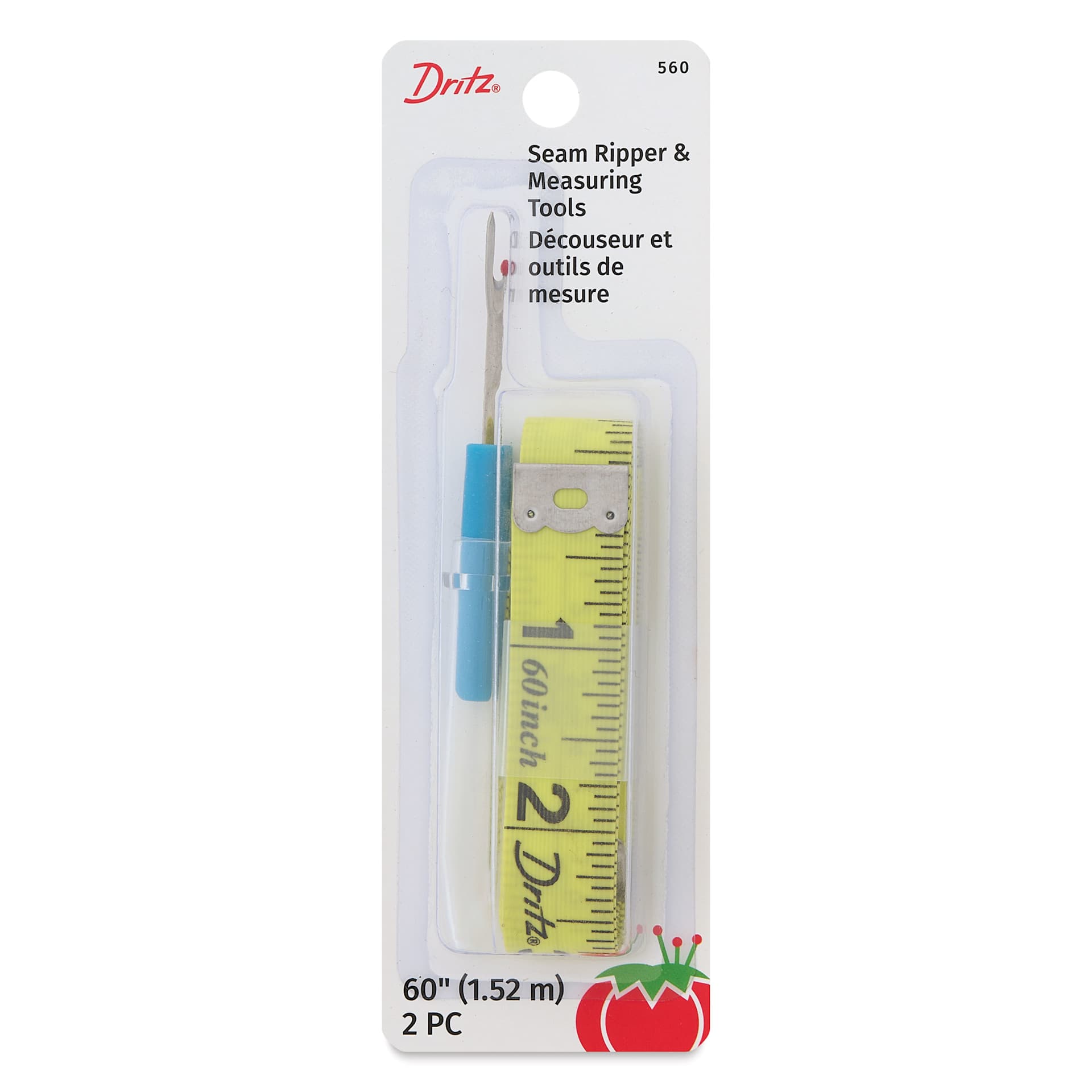 Dritz Seam Ripper & Measuring Tools - Set of 2 front of packaging