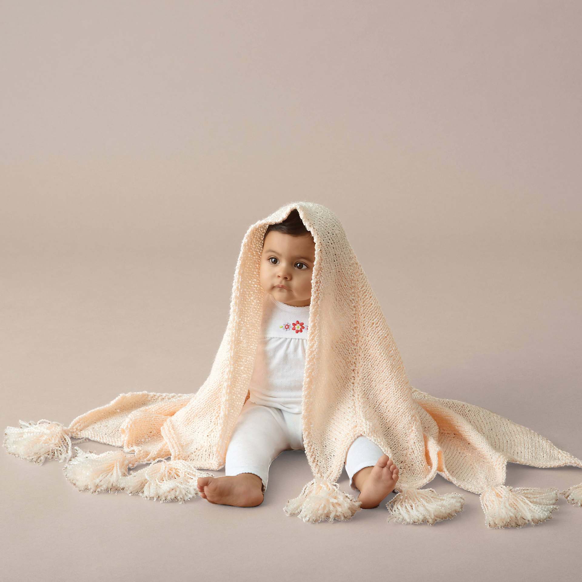 Boye I Taught Myself to Knit Kit - finished baby blanket example