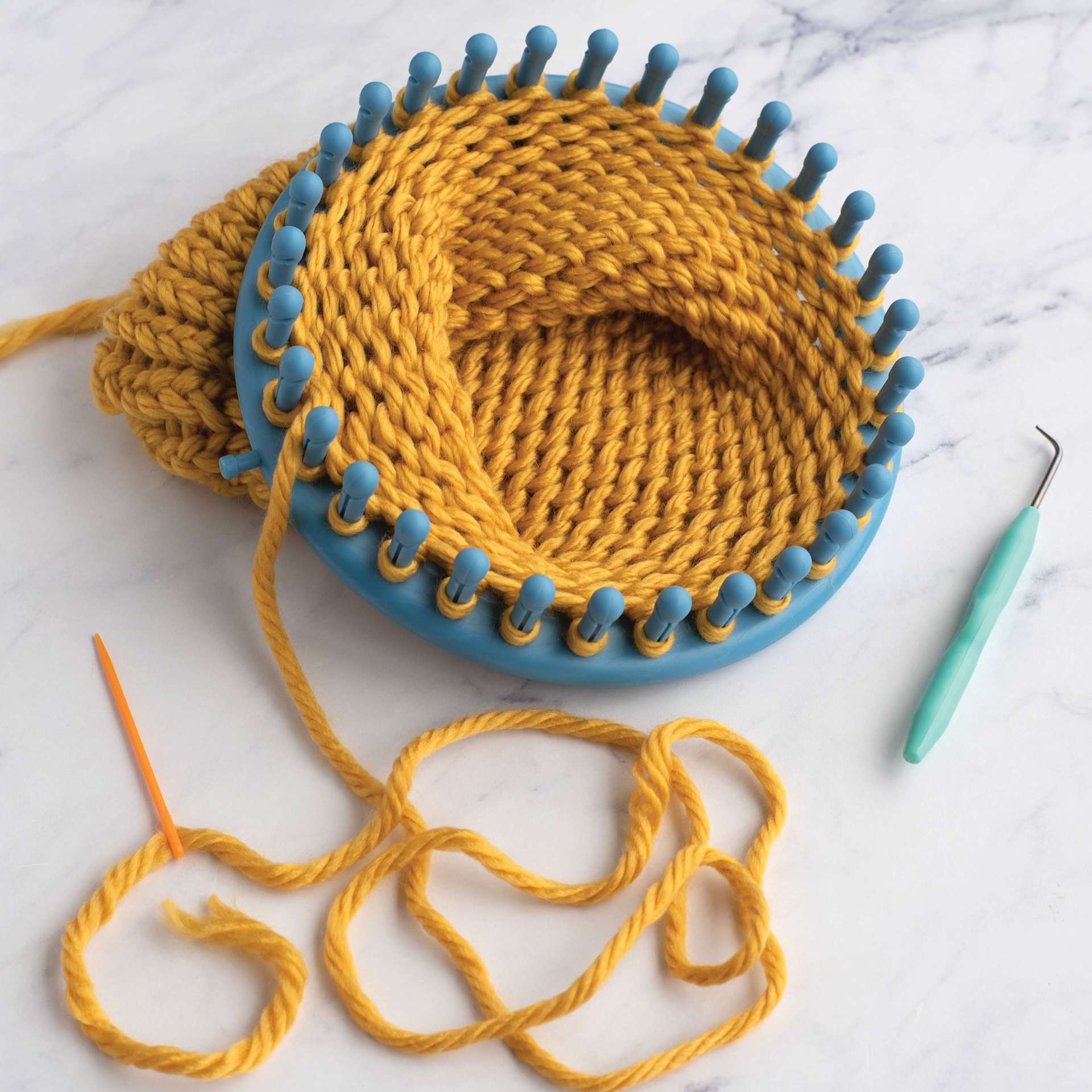 Boye Looms - Medium in use (yarn not included)