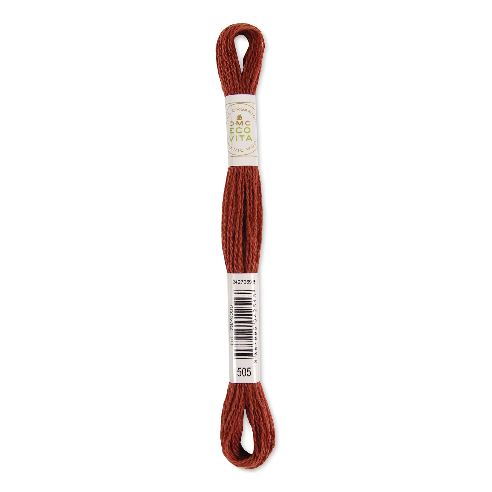 DMC Eco Vita Organic Wool Thread - Ruby Madder, 17-1/2 yds