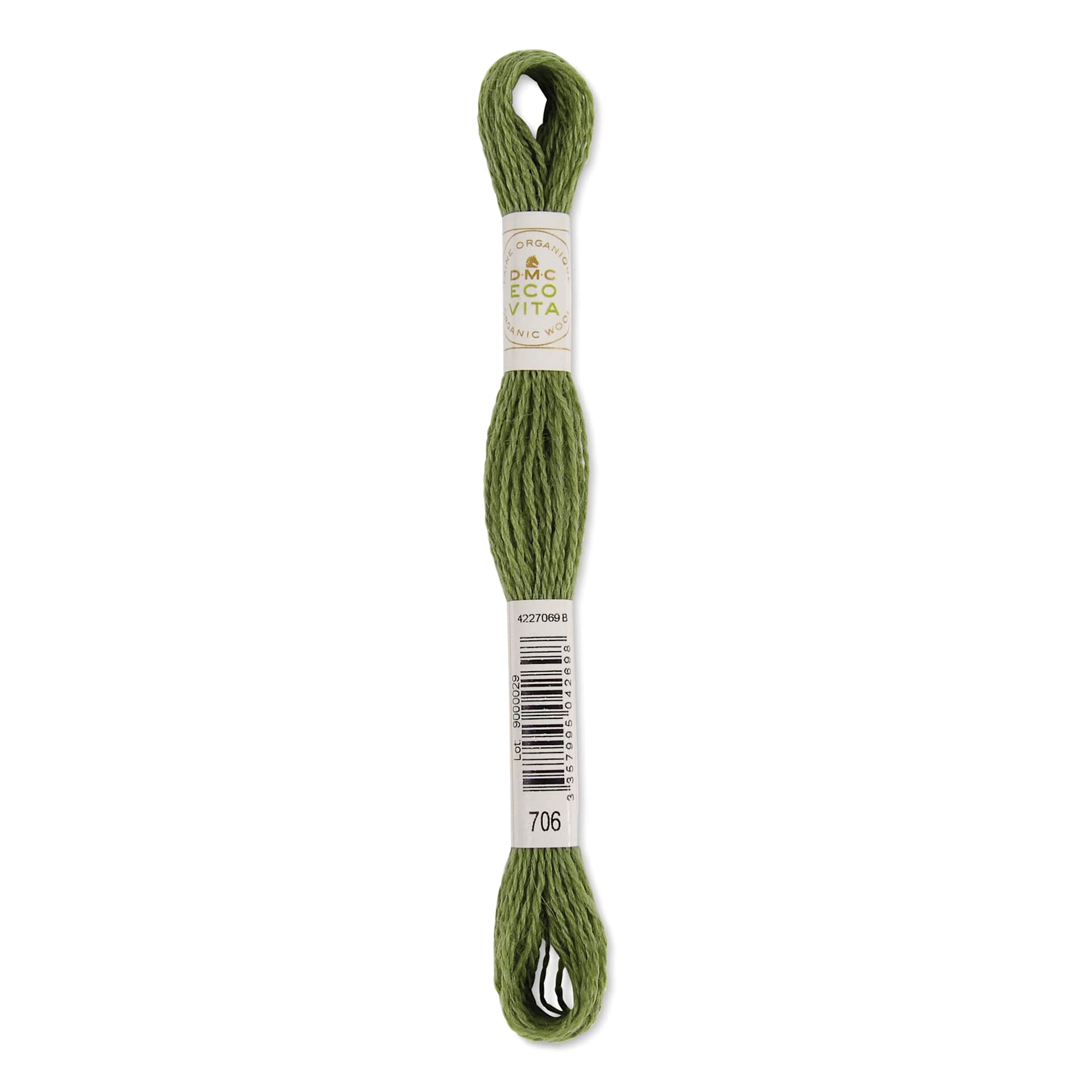 DMC Eco Vita Organic Wool Thread - Fern Indigo, 17-1/2 yds