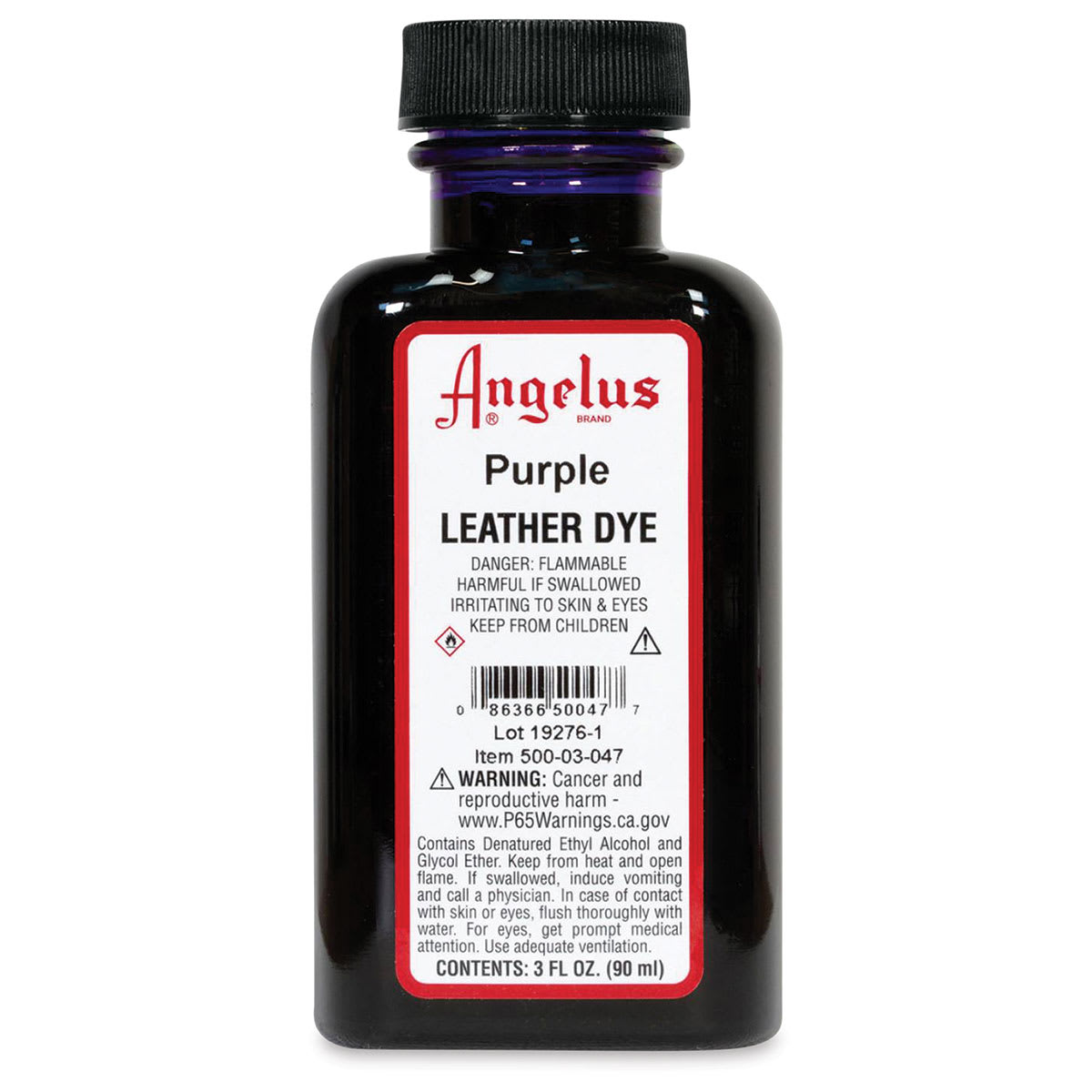 Angelus Leather Dye - Purple, 3 oz, Bottle