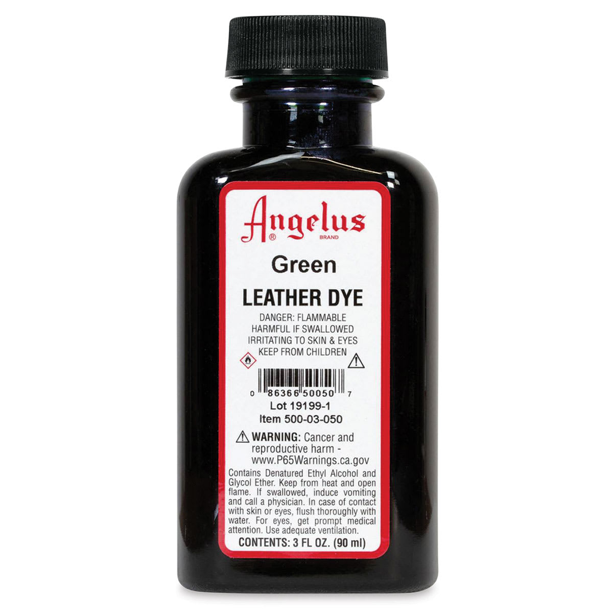 Angelus Leather Dye - Green, 3 oz, Bottle