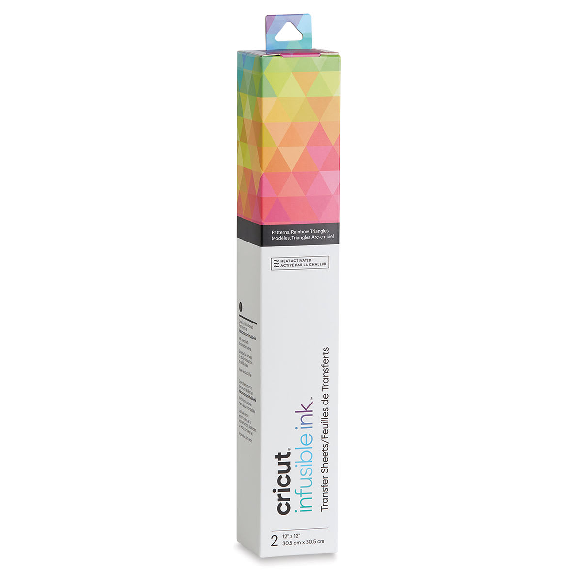 Cricut Infusible Ink Patterned Transfer Sheets - Rainbow Triangle, 12" x 12", 2 Sheets