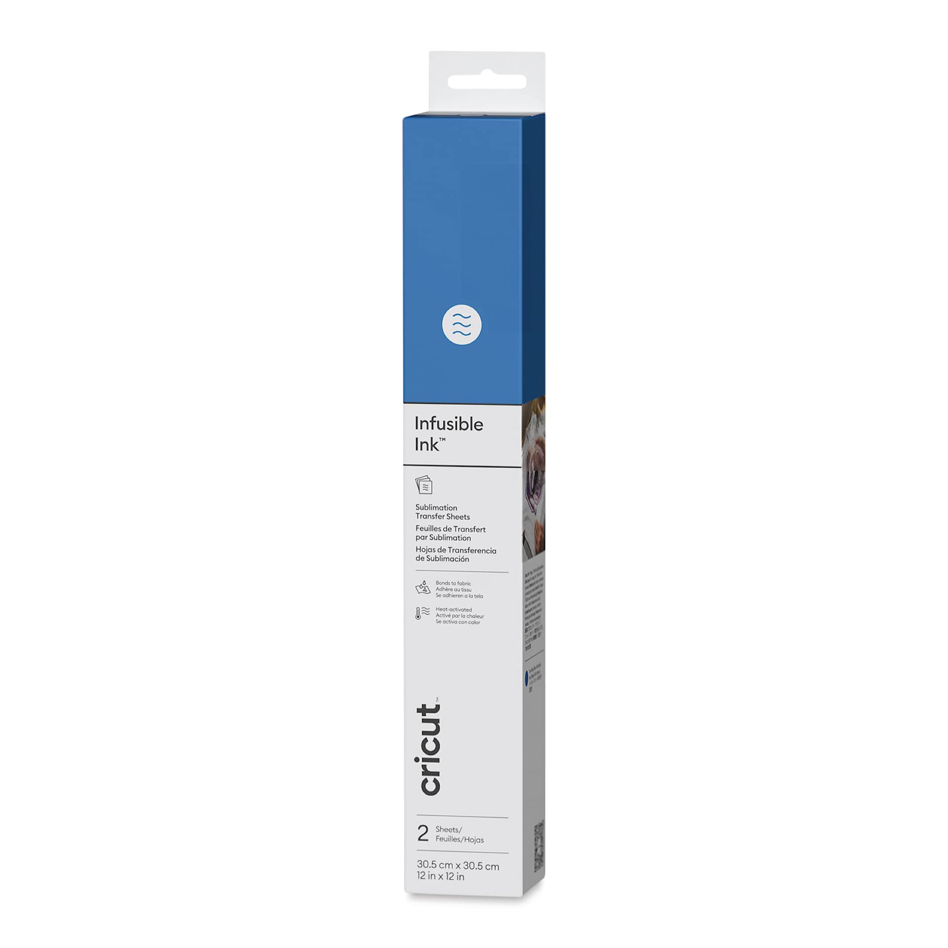Cricut Infusible Ink Solid Transfer Sheets - True Blue front of packaging