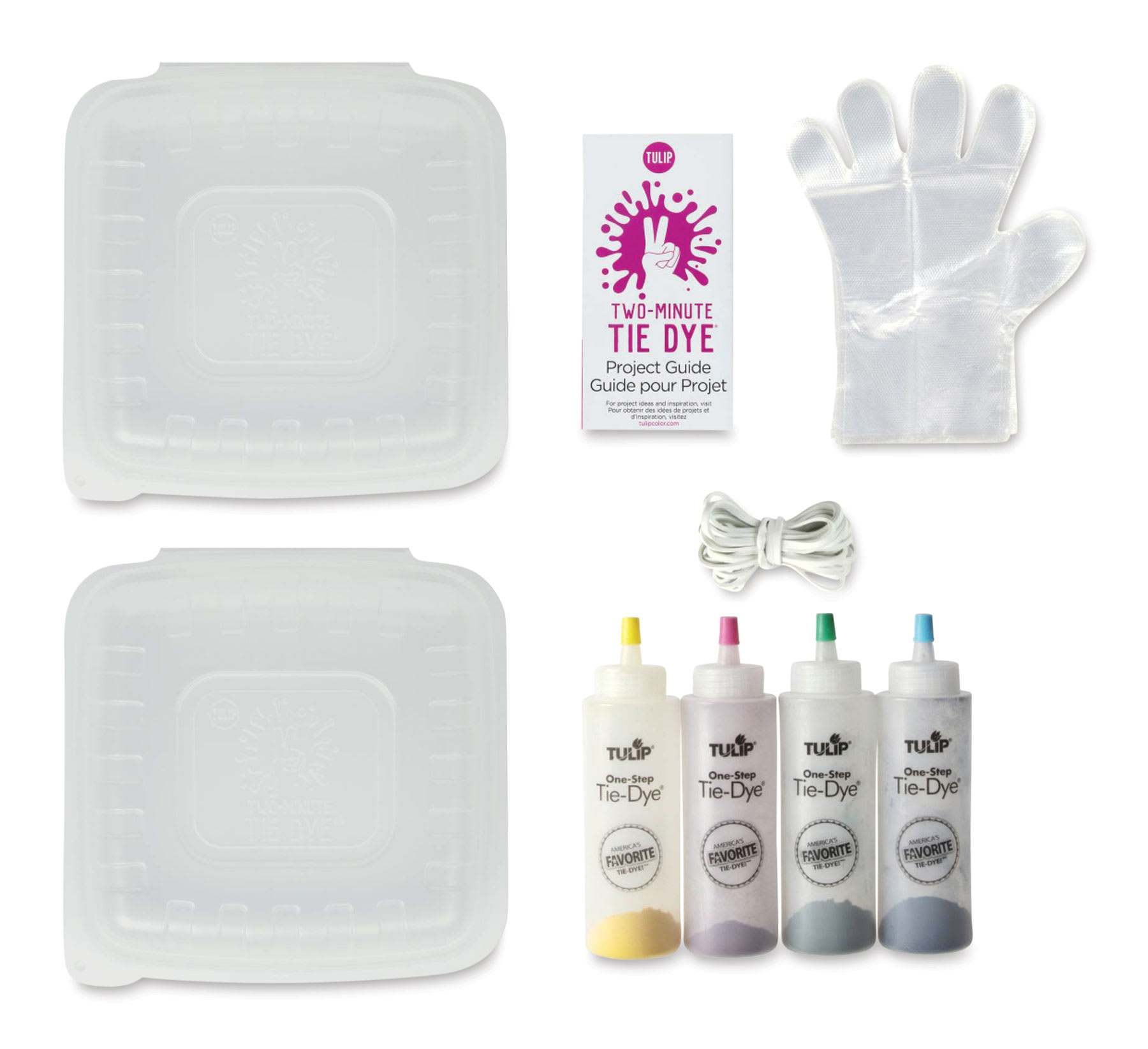 Tulip Two-Minute Tie-Dye Kit - Fruit Punch (Kit contents)