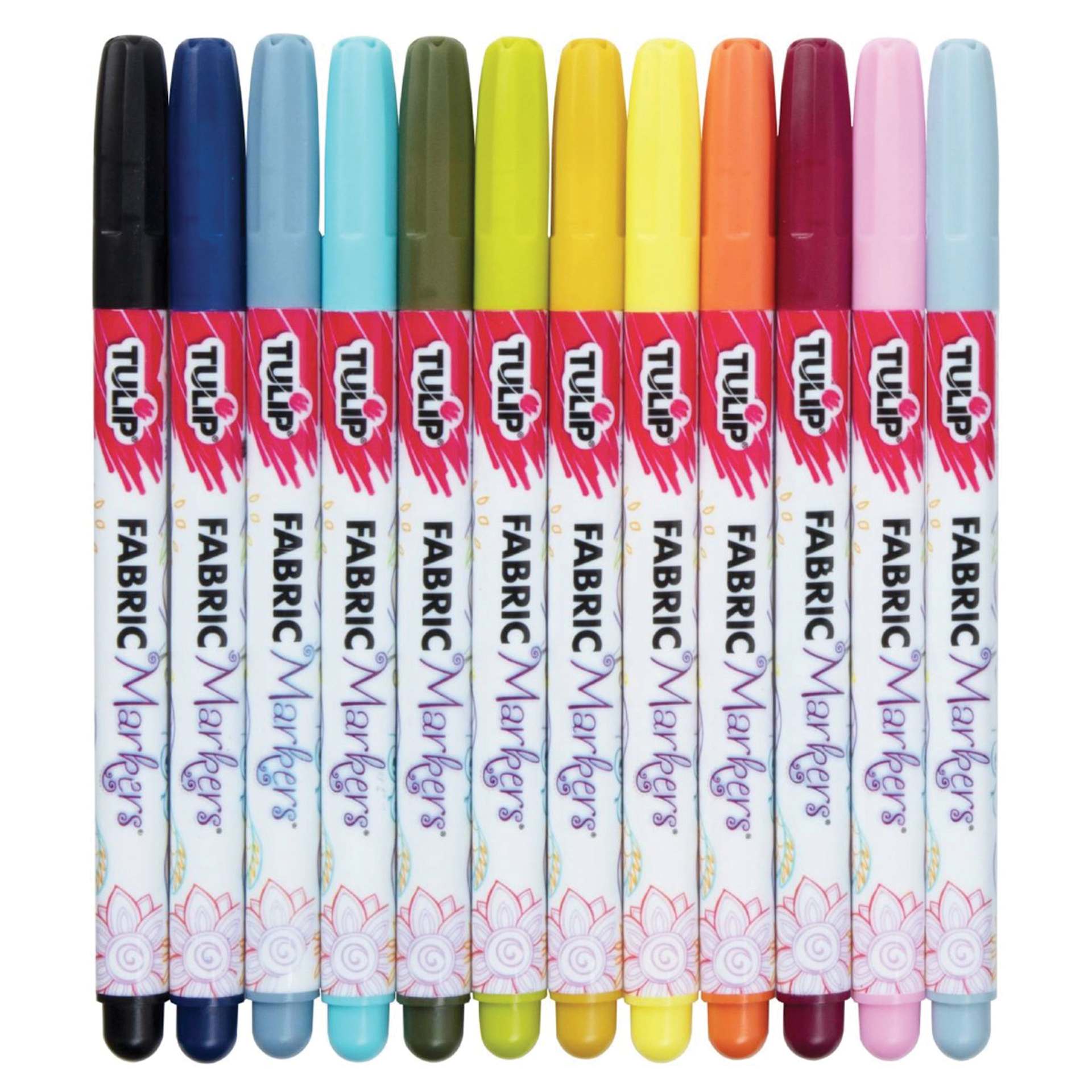 Tulip Fine Tip Fabric Markers - Mountainside Meadow, Set of 12