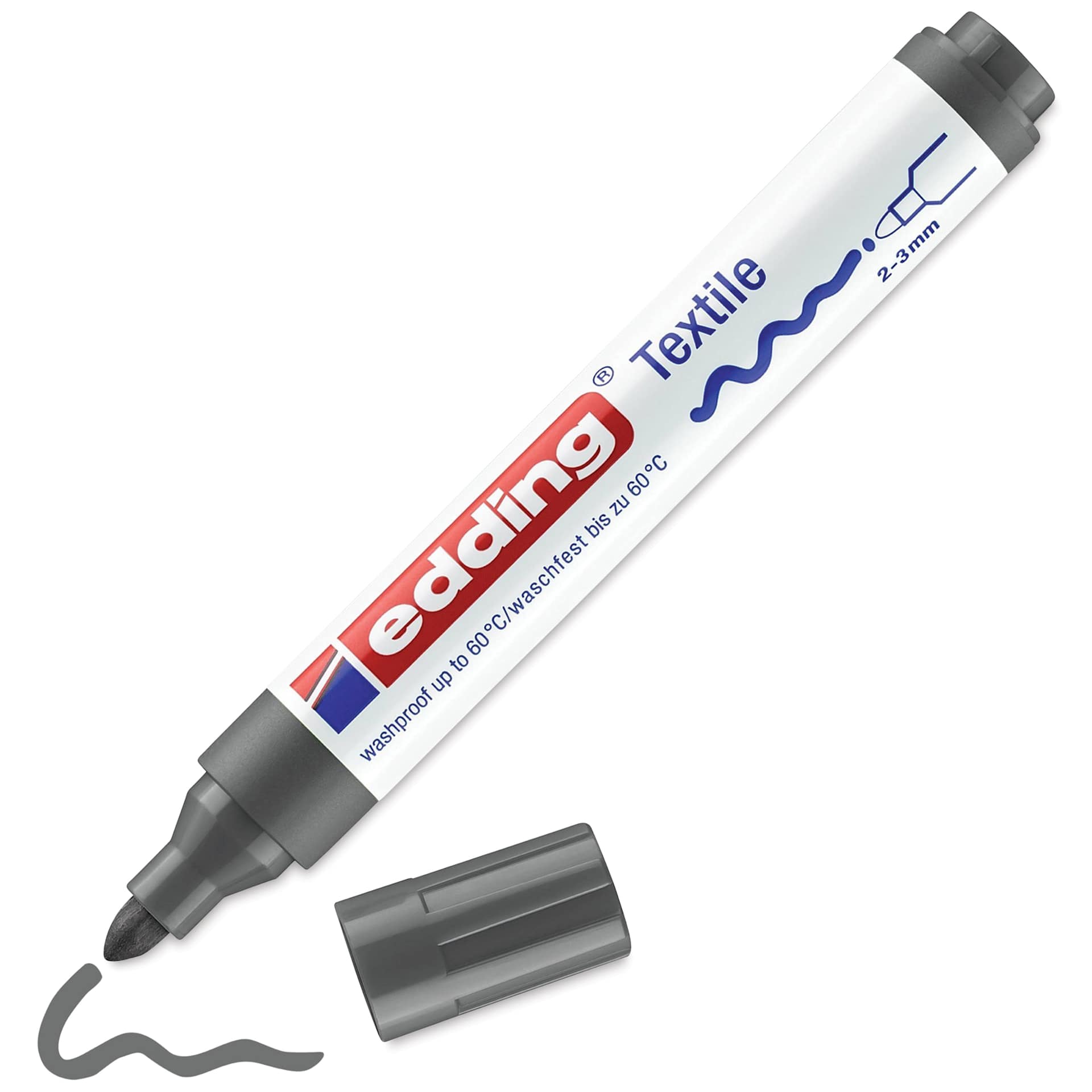 Edding 4500 Textile Pen - Gray
