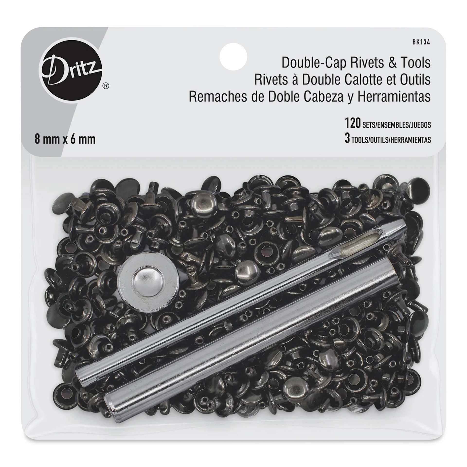 Dritz Double-Cap Rivets & Tools Set, front of the packaging