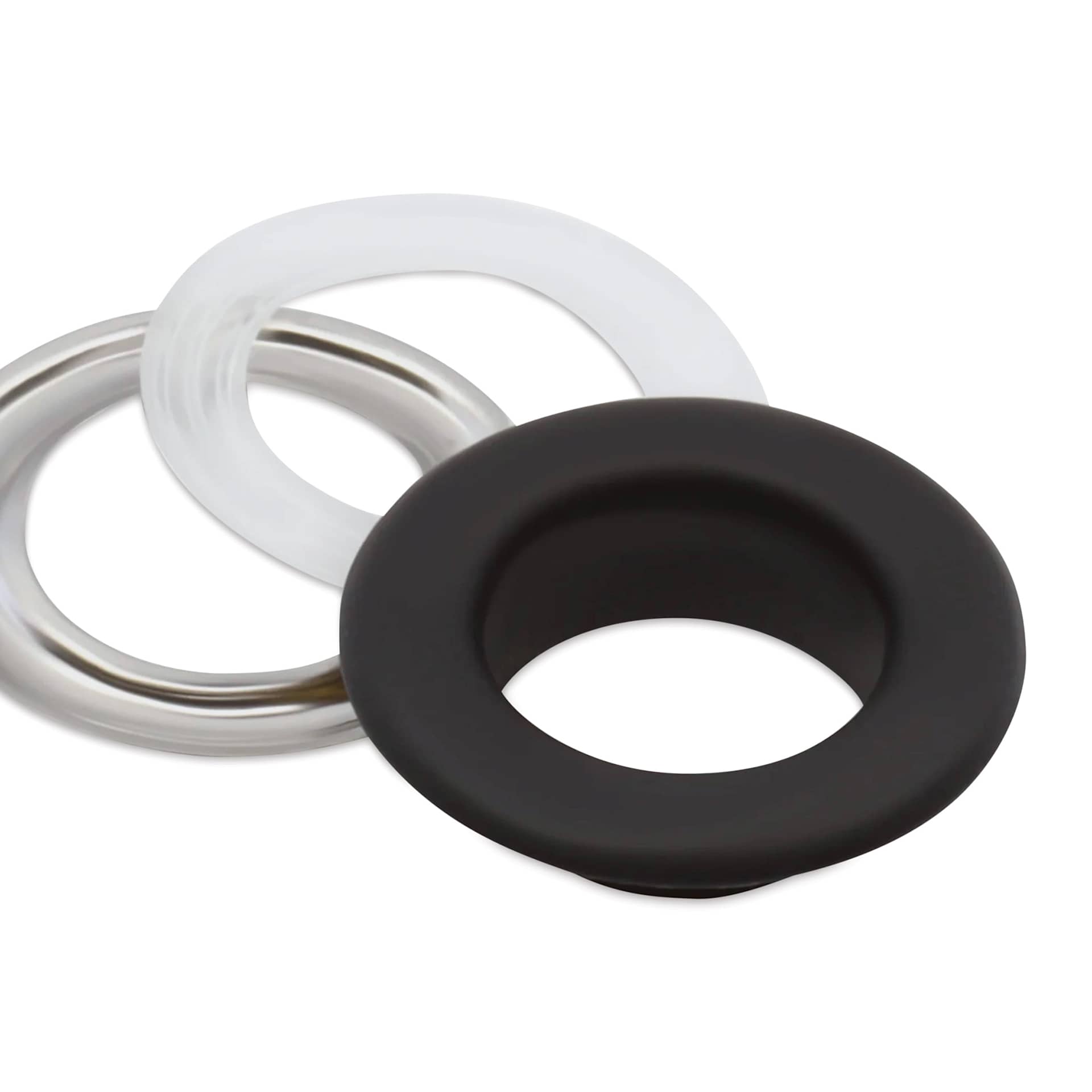 Dritz Fashion Grommet Kit - Grommet, insert and washer laid out