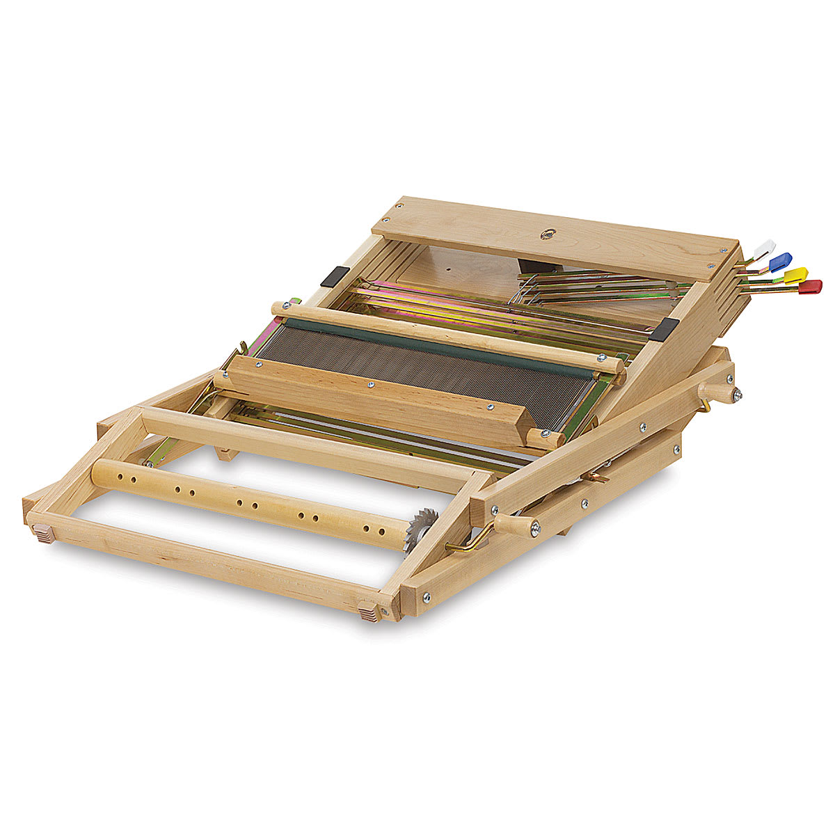 Dorothy Table Loom - Angled view folded down for storage