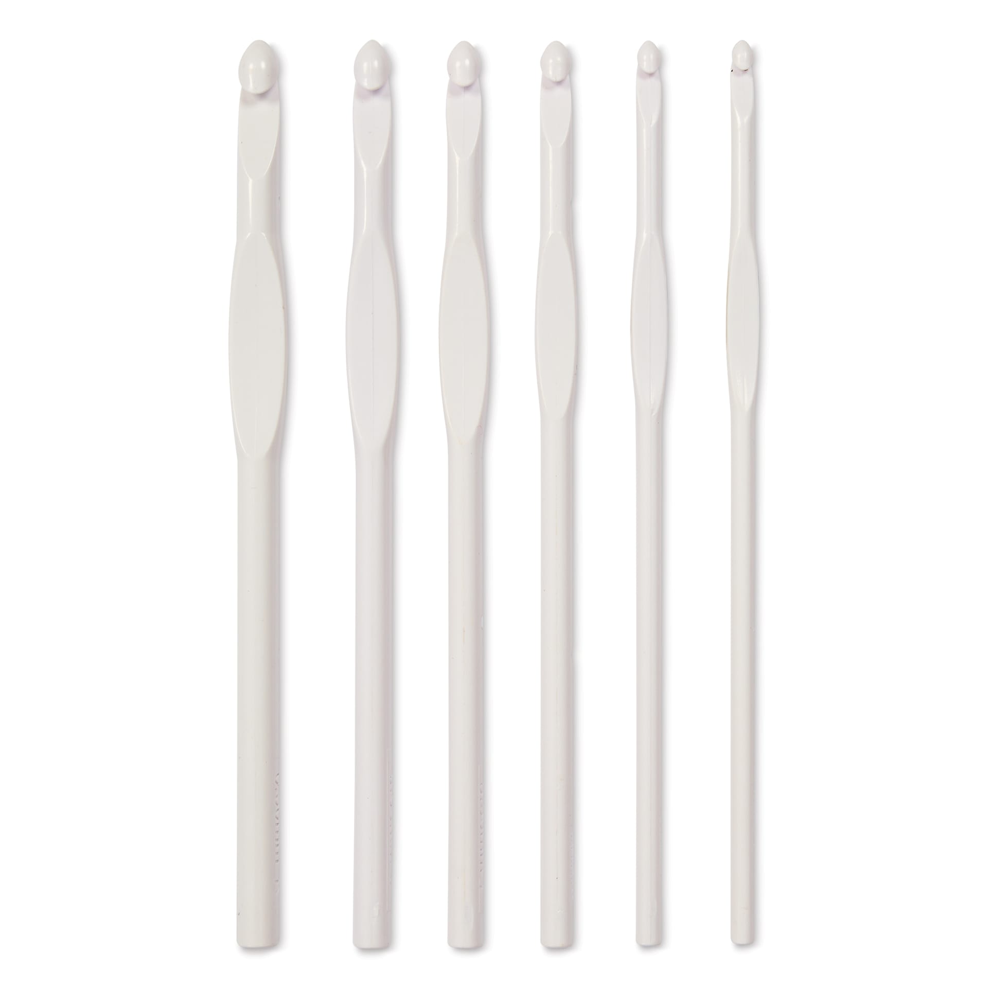Susan Bates Plastic Crochet Hooks - Set of 6