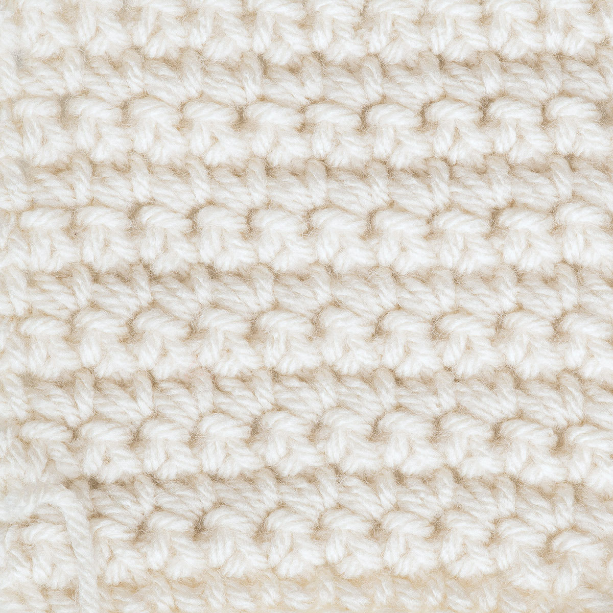 Caron One Pound Acrylic Yarn - 1 lb, 4-Ply, Off White, Crocheted